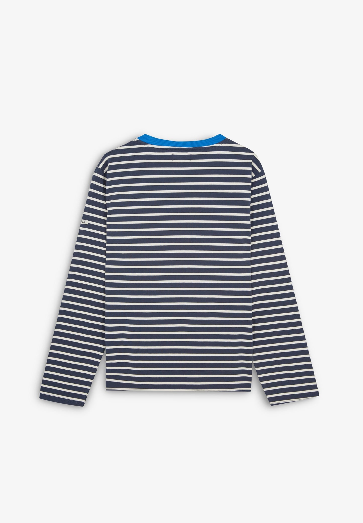 STRIPED T-SHIRT WITH CONTRAST COLLAR