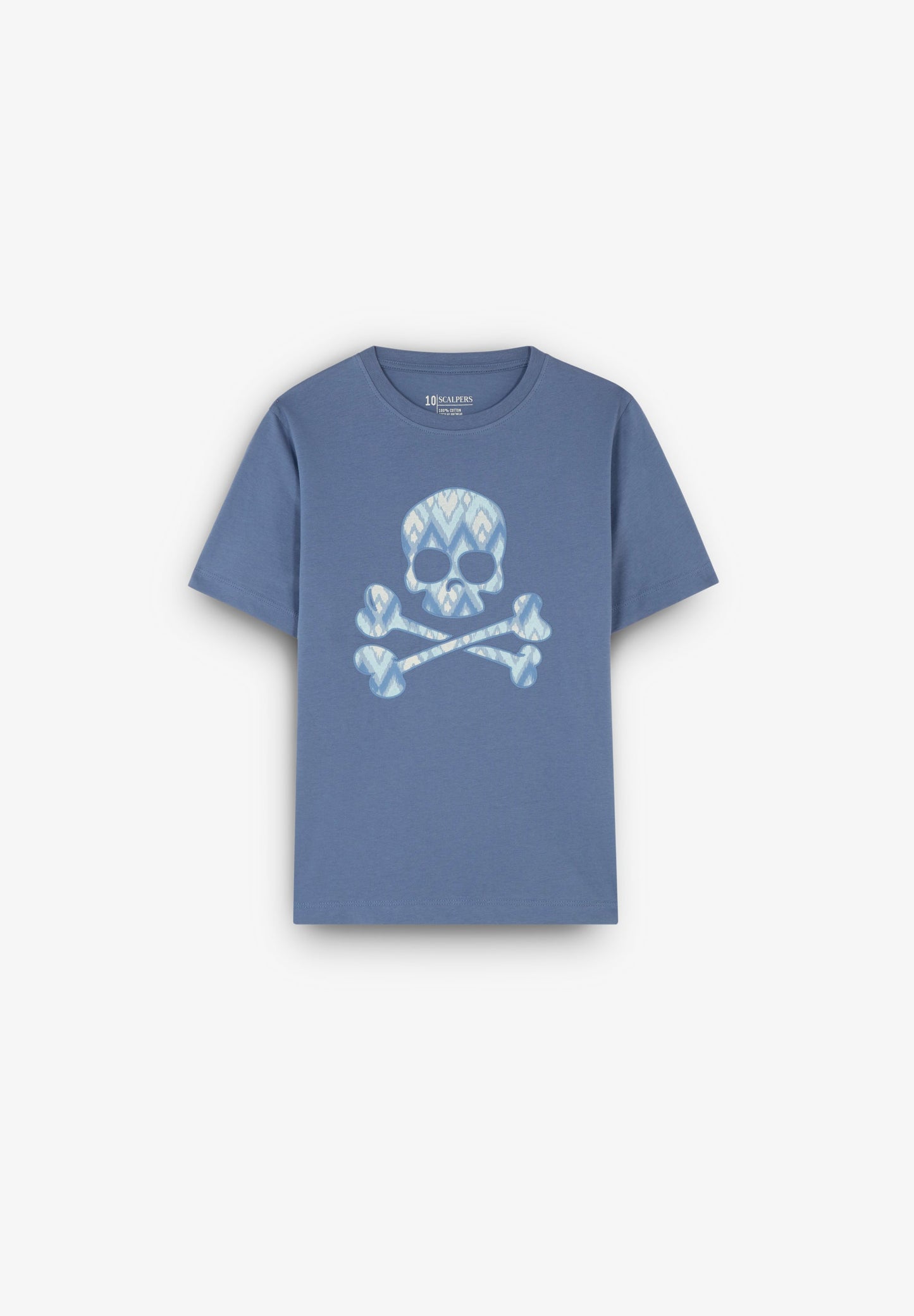 T-SHIRT WITH IKAT SKULL