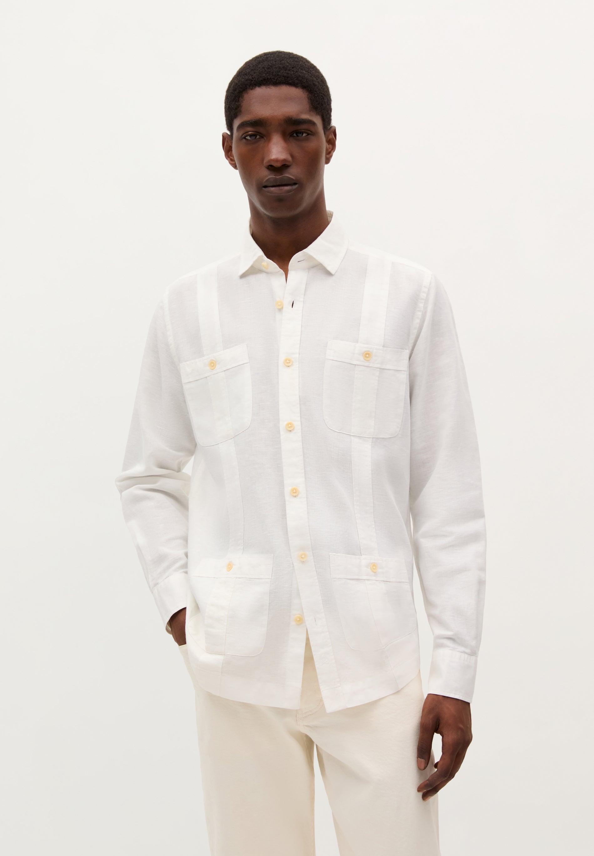 LINEN SAFARI SHIRT