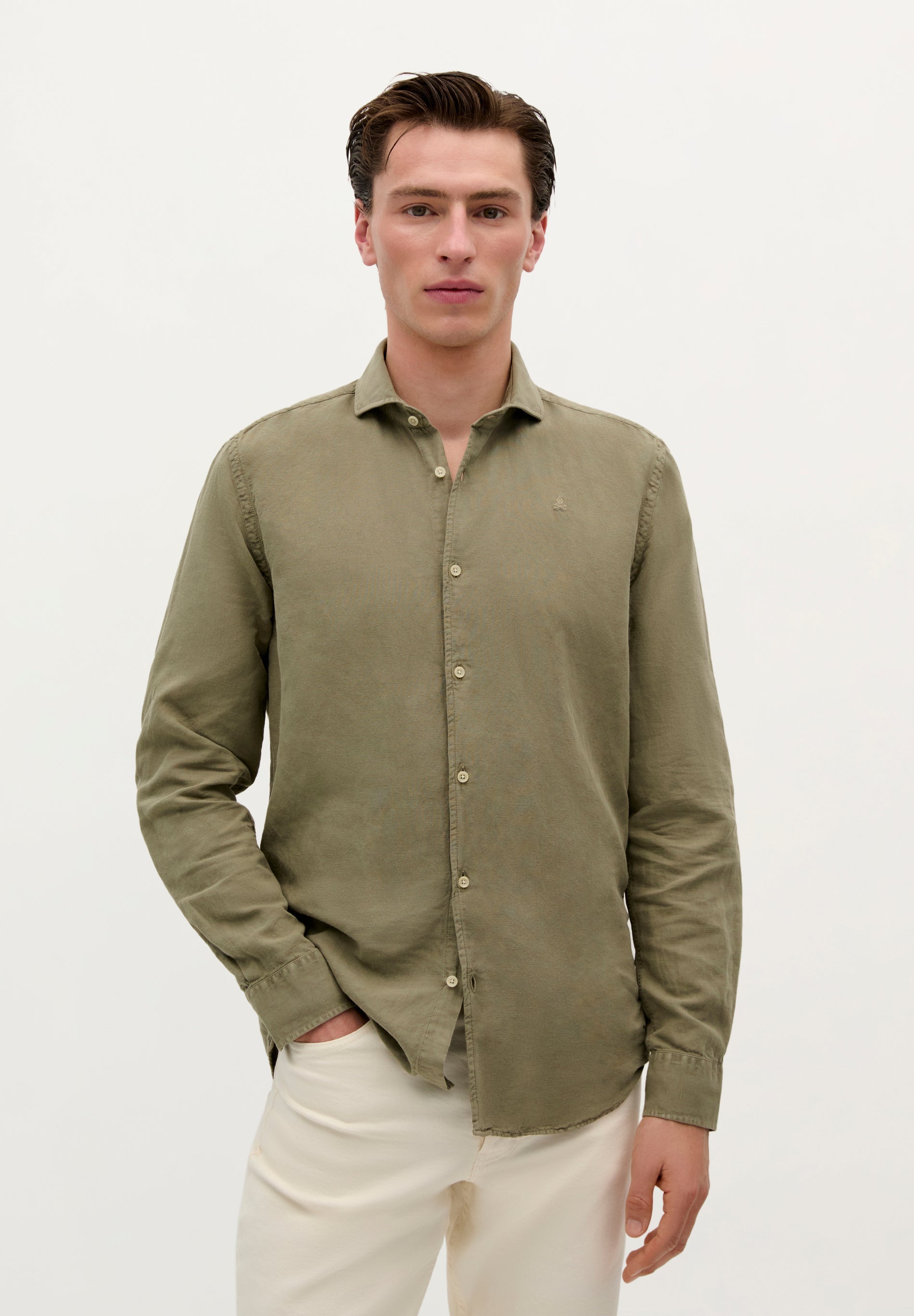 SCVINTAGE LINEN SE SHIRT