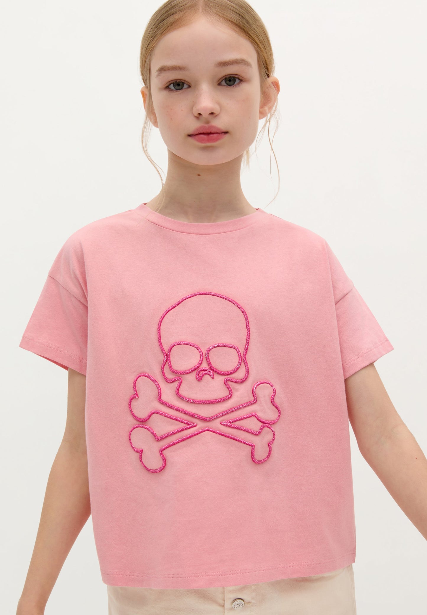 MAGIC SPRAY SKULL TEE GIRLS