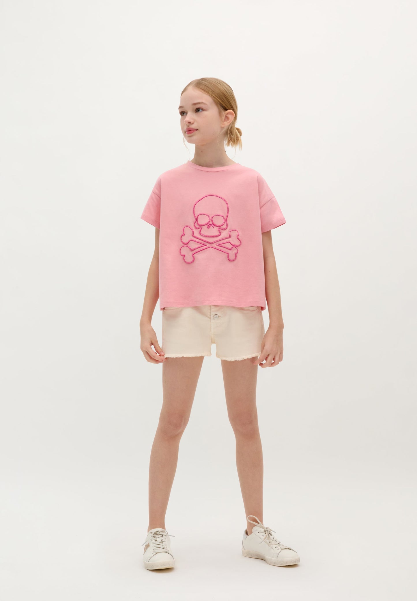 MAGIC SPRAY SKULL TEE GIRLS