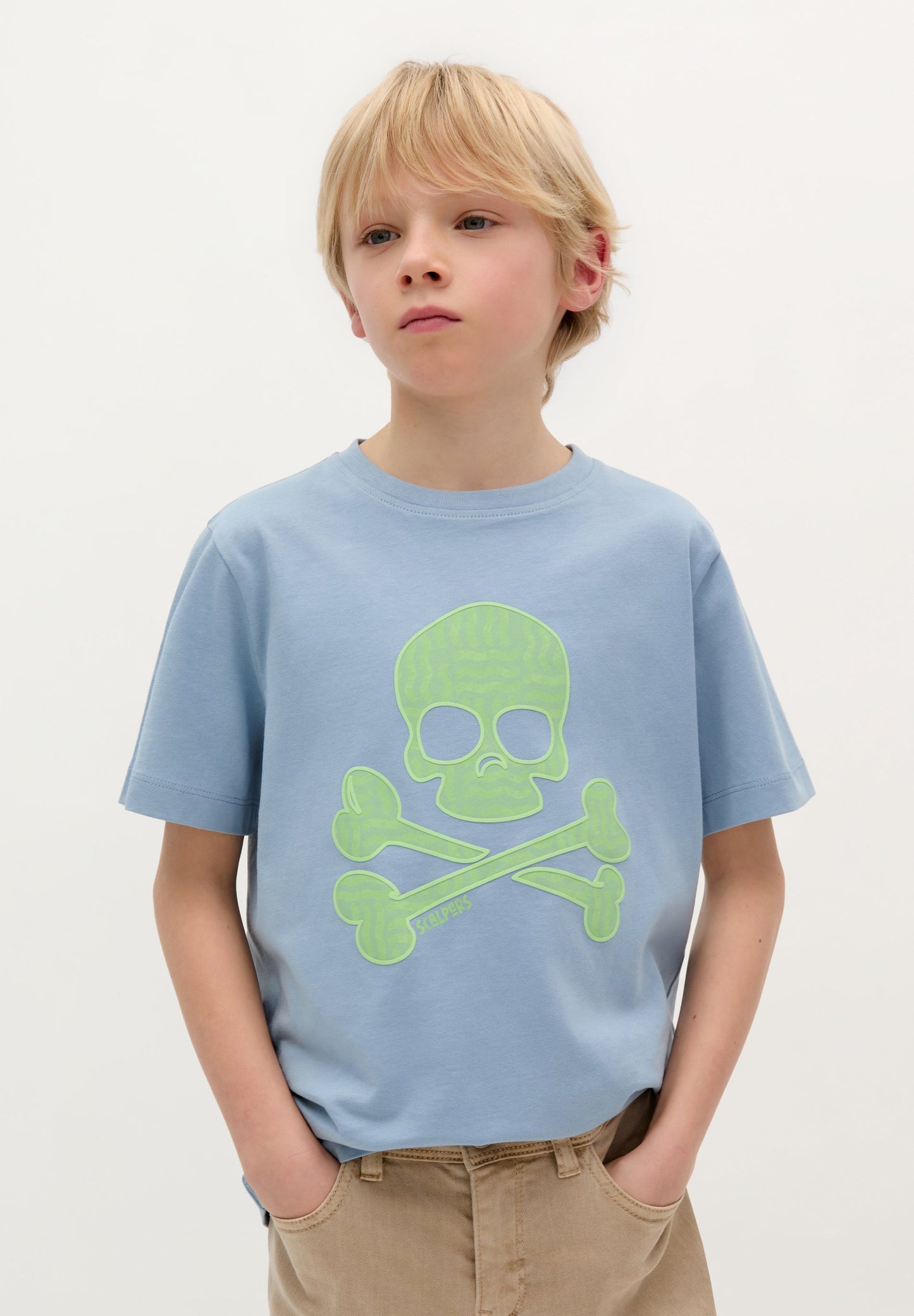 SCWAVES SKULL TEE KIDS