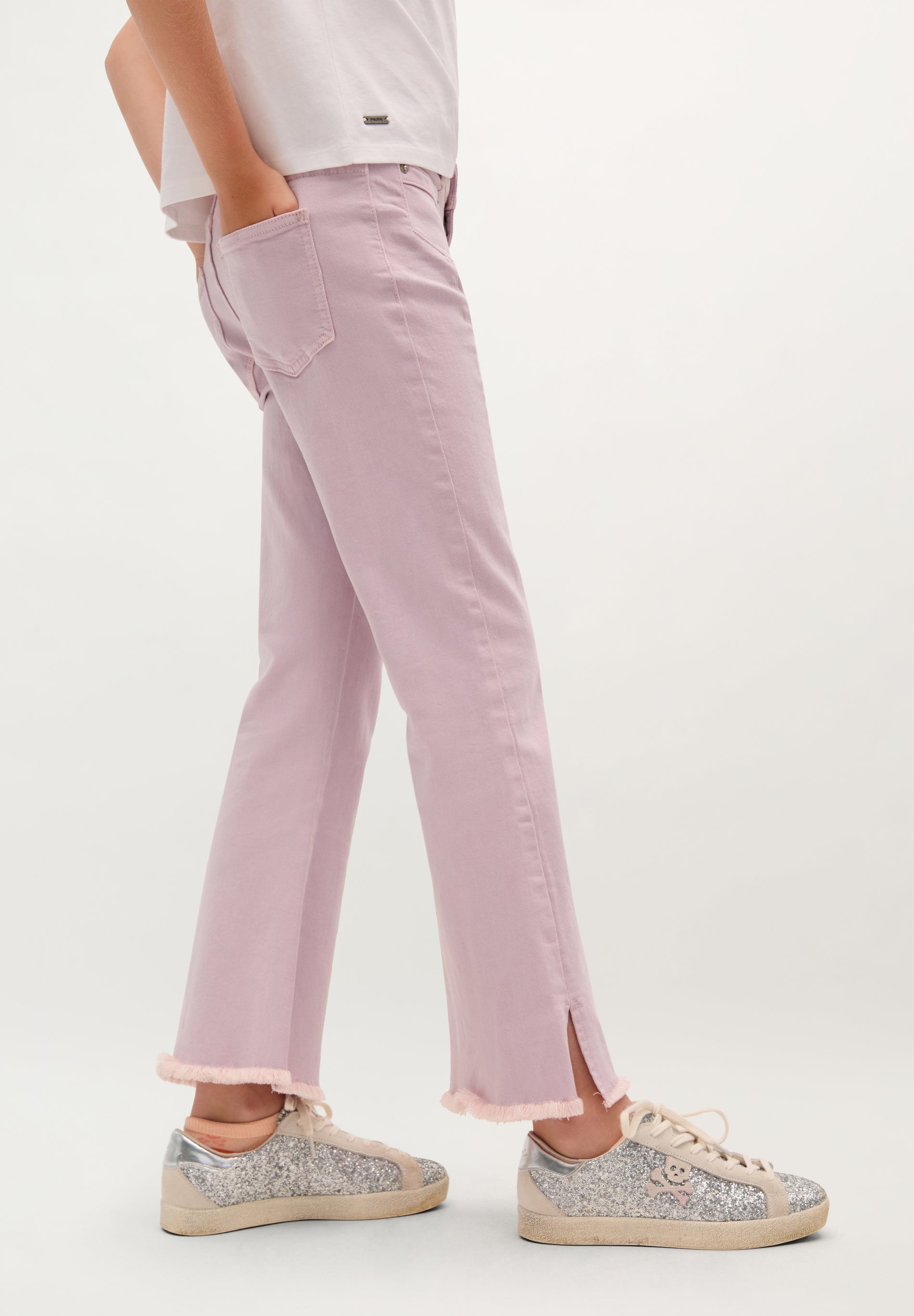 FLARED TROUSERS WITH BUTTONS