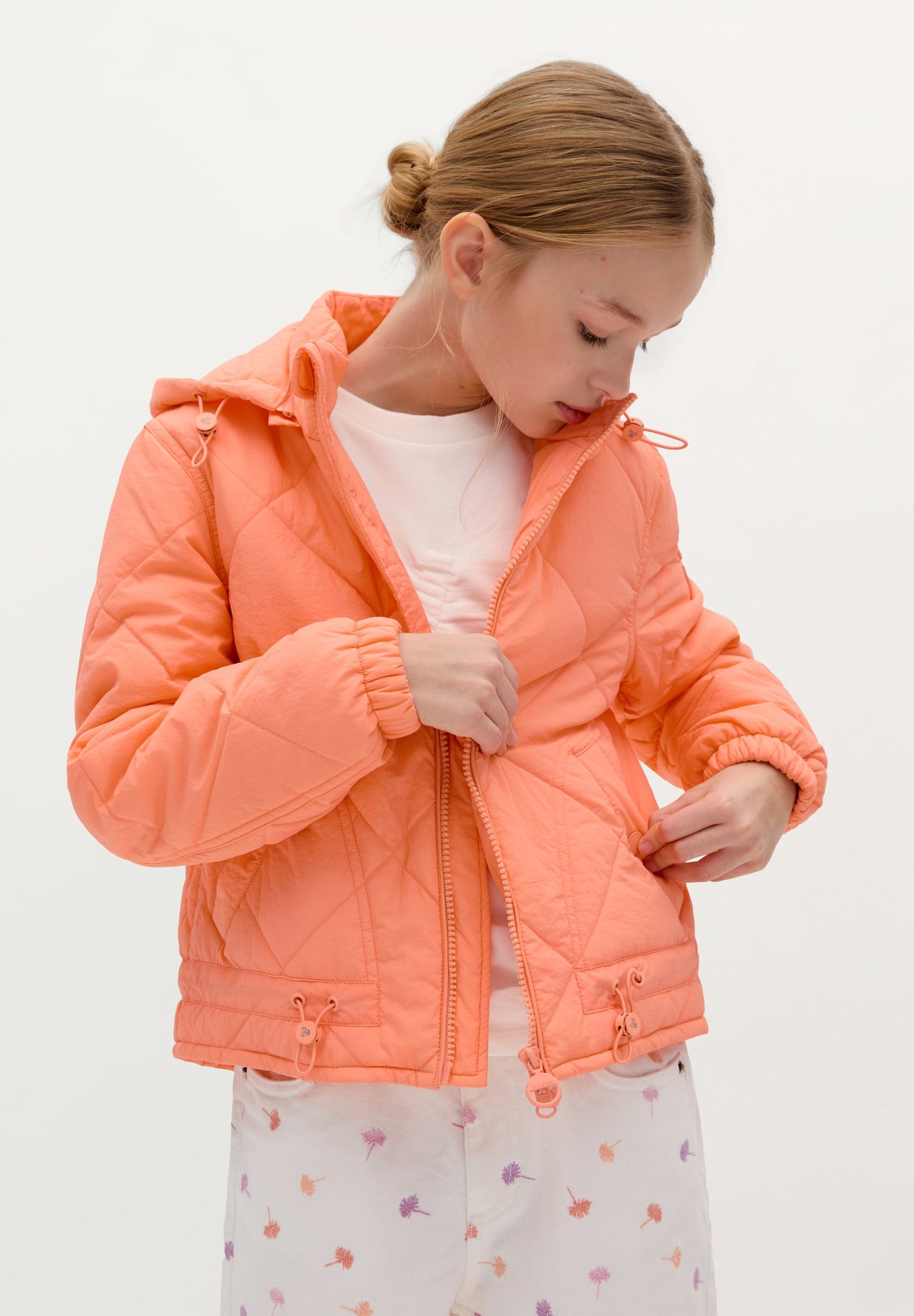 QUILTED COAT WITH HOOD