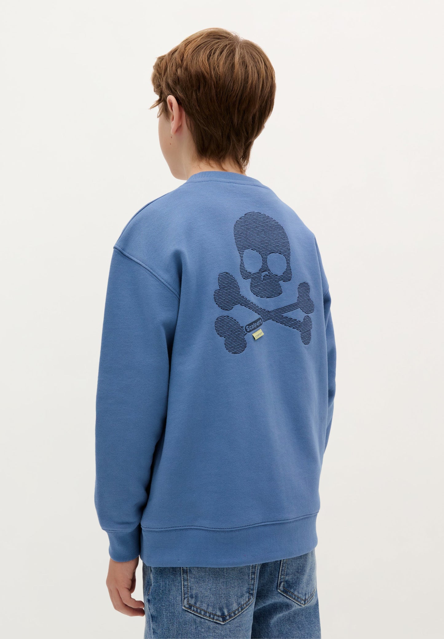 SWEATSHIRT WITH STITCH SKULL