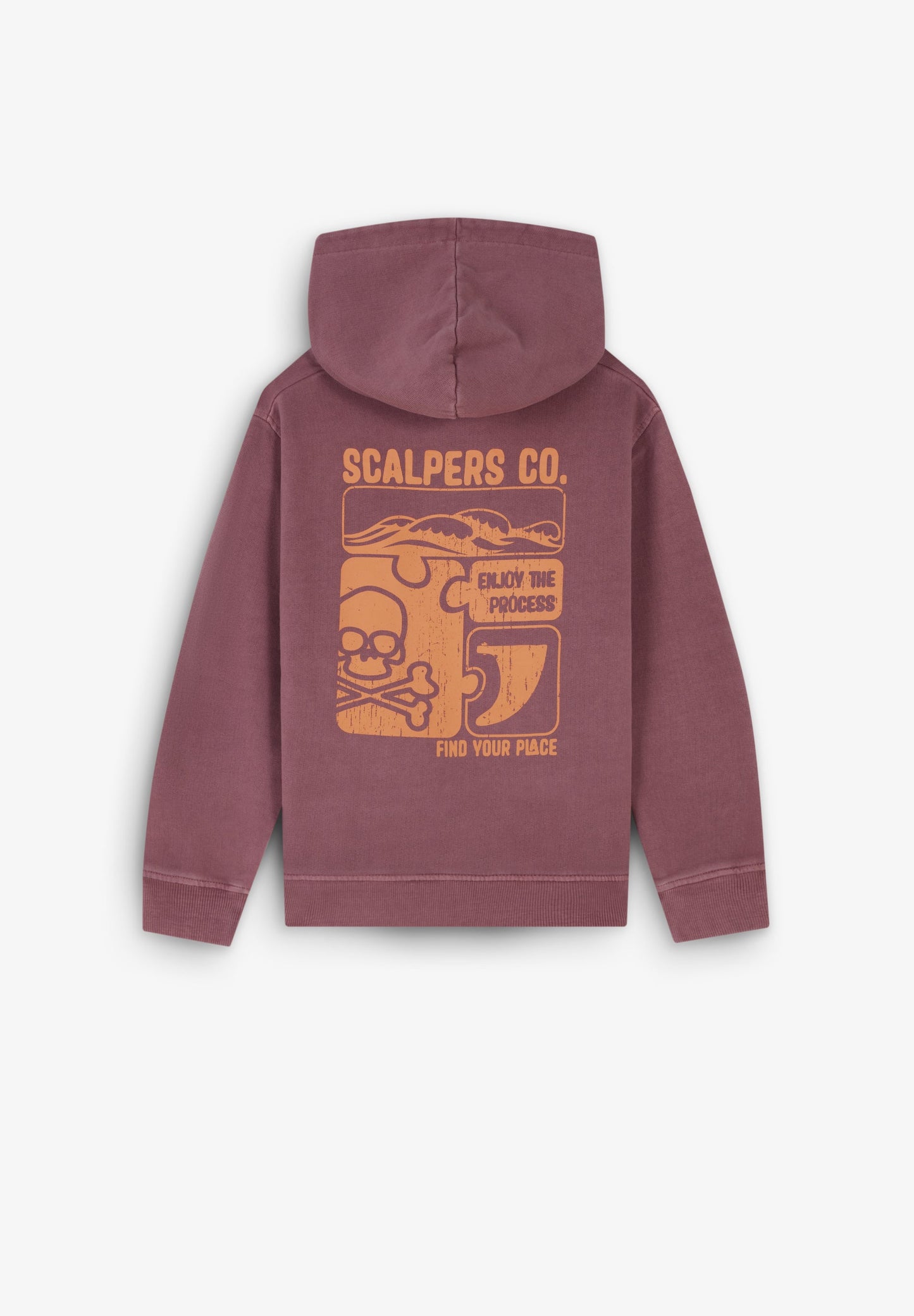 FADED BACK PRINT HOODIE