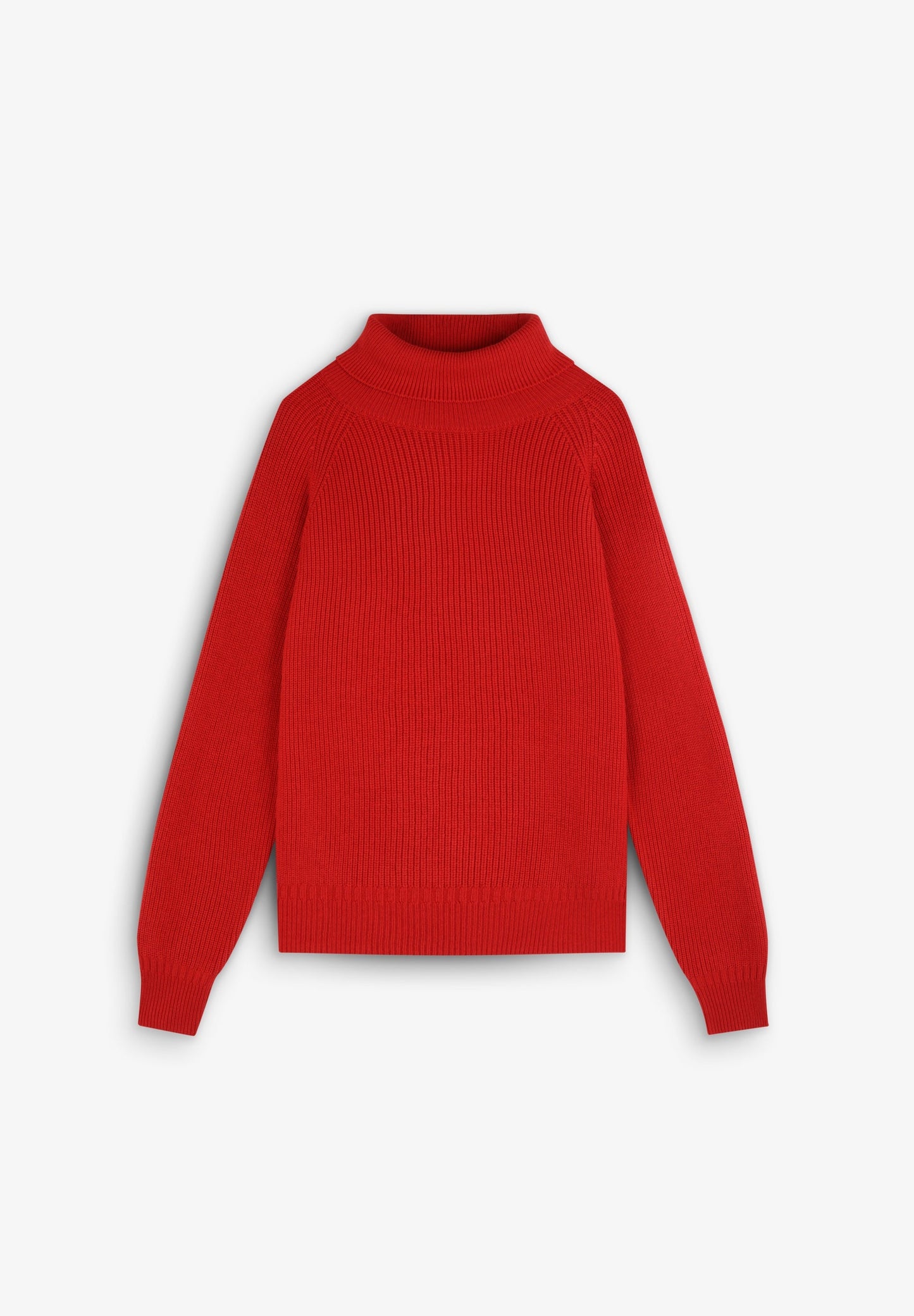 HIGH NECK RIBBED SWEATER