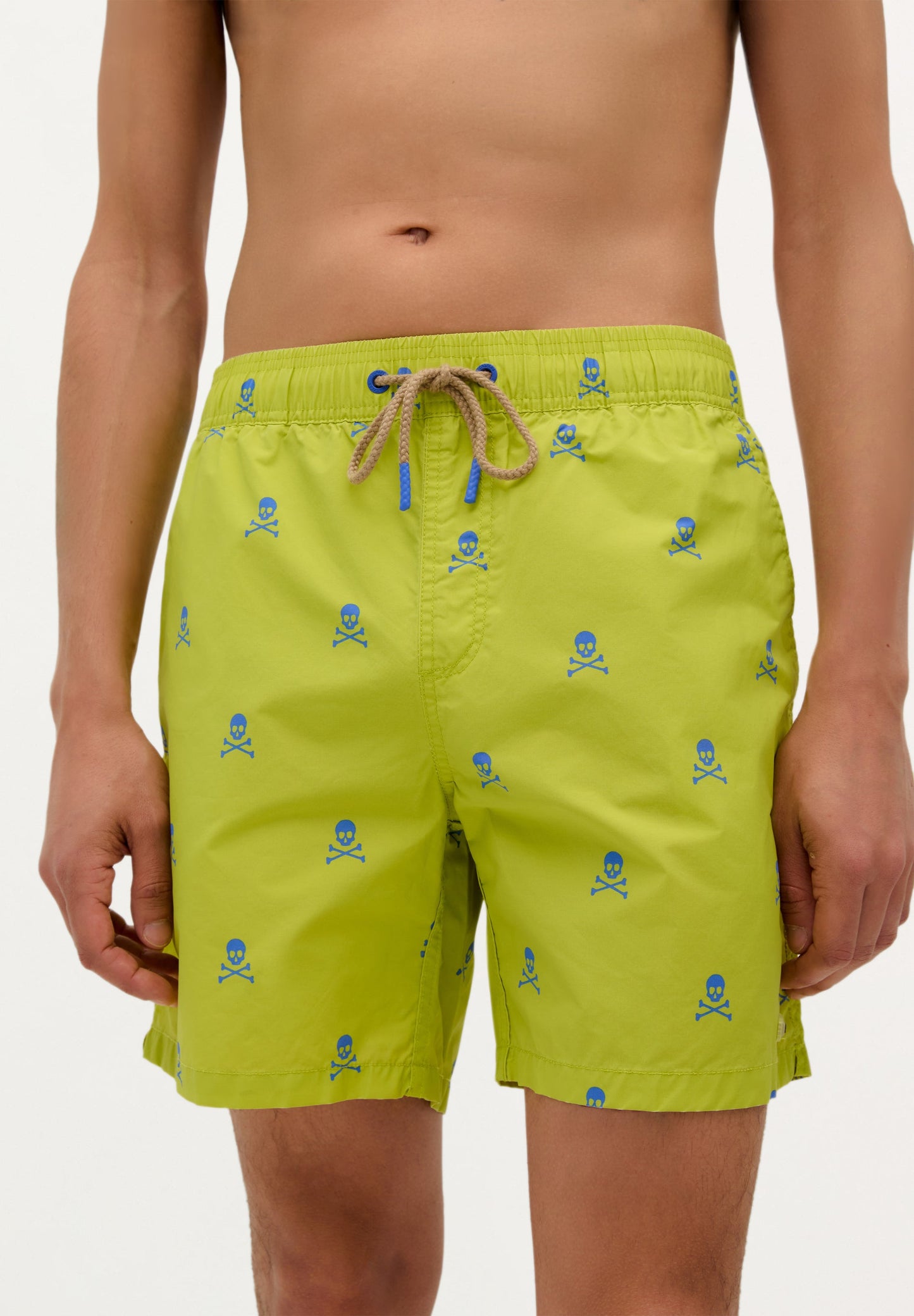SWIMMING TRUNKS WITH SKULL PRINT