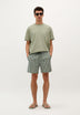 TWO-TONE STRIPE SWIMMING TRUNKS