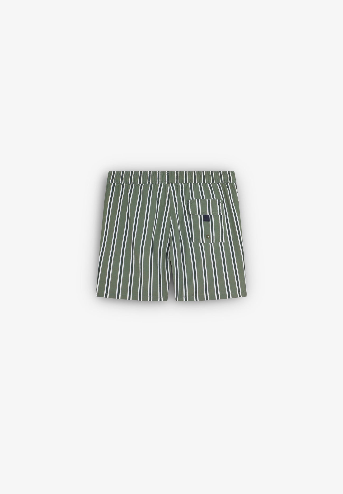 TWO-TONE STRIPE SWIMMING TRUNKS