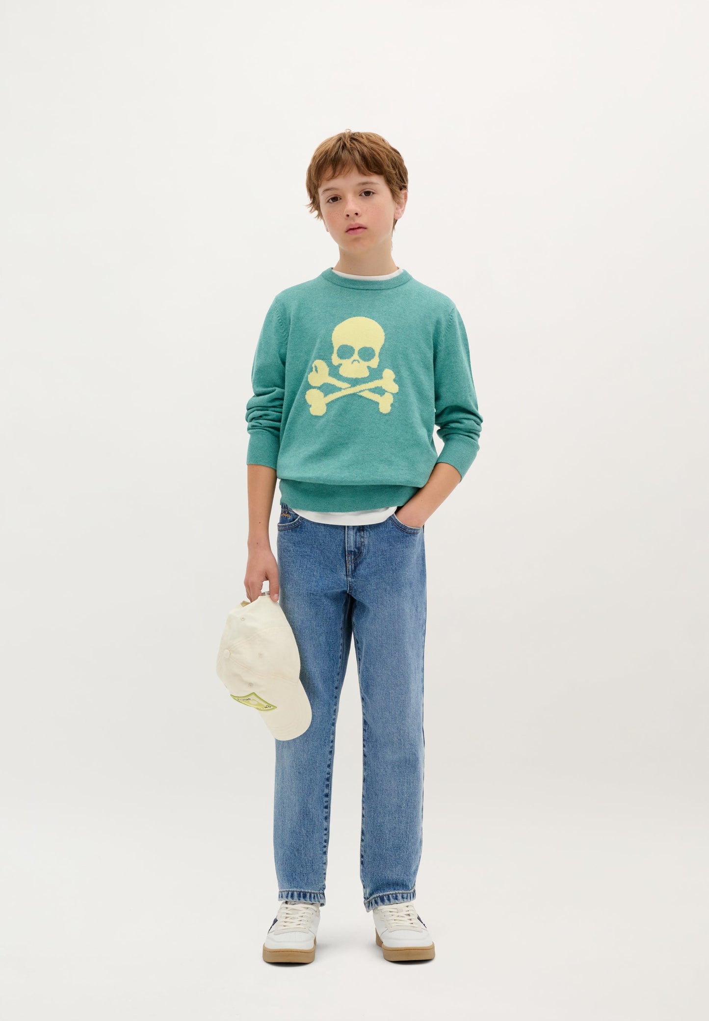 SCSKULL INTARSIA TRICOT KIDS