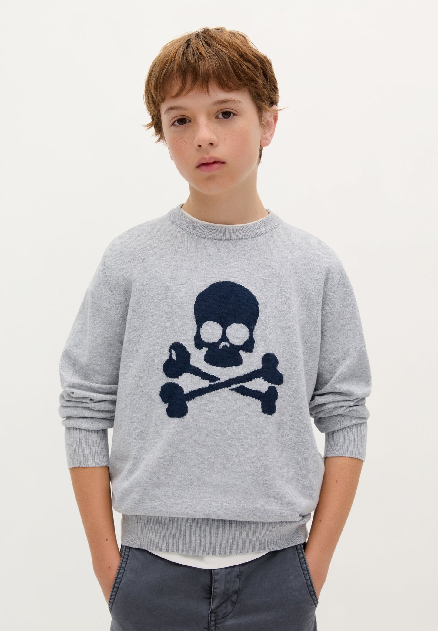 SCSKULL INTARSIA TRICOT KIDS