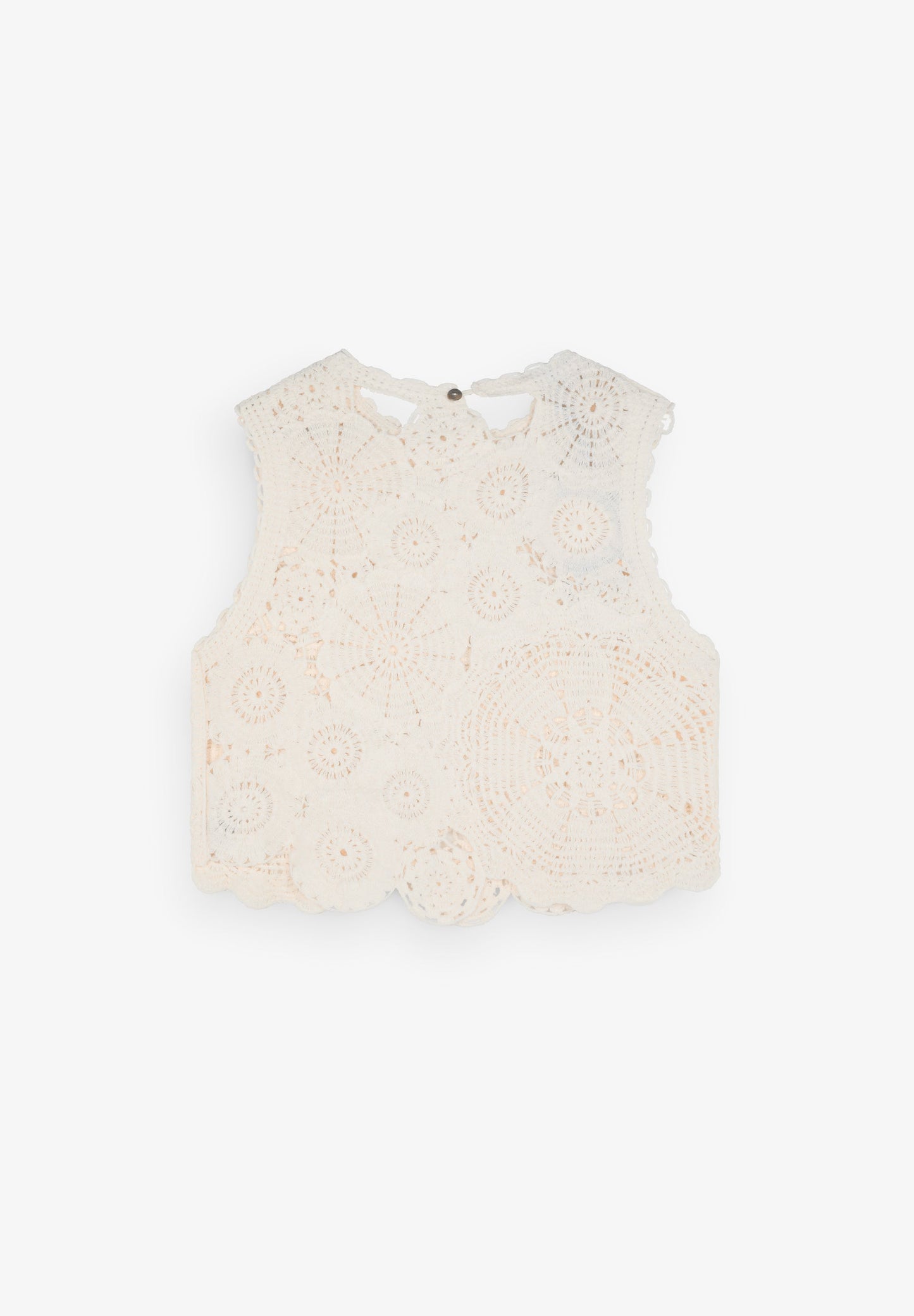 FLORAL CROCHET TOP