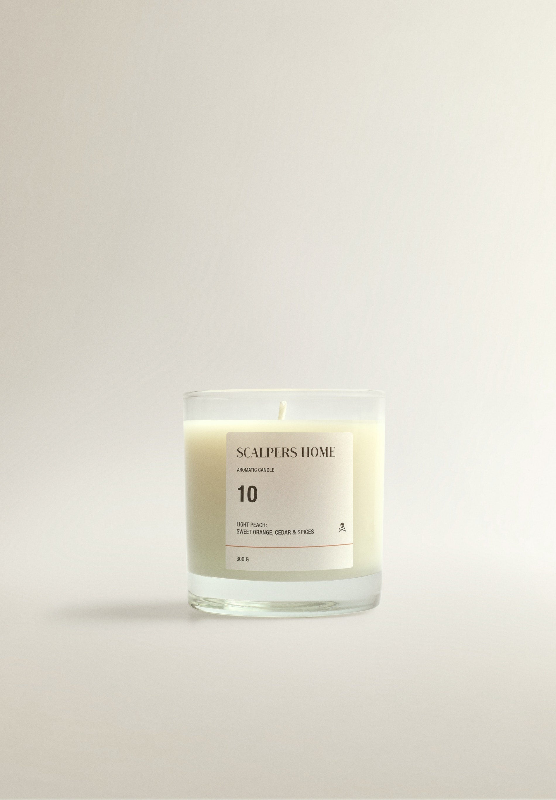 10 LIGHT PEACH 300G SCENTED CANDLE