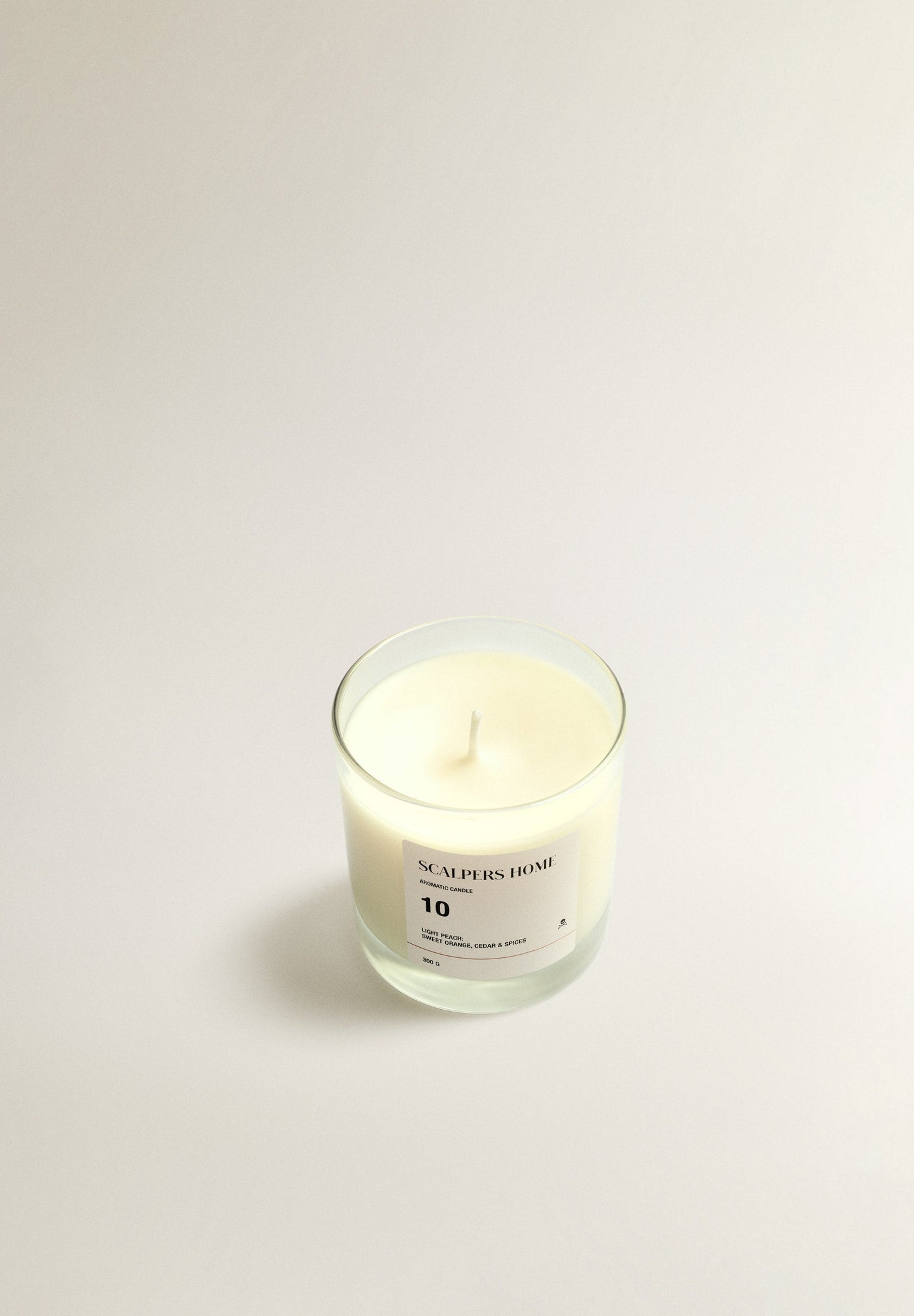 10 LIGHT PEACH 300G SCENTED CANDLE