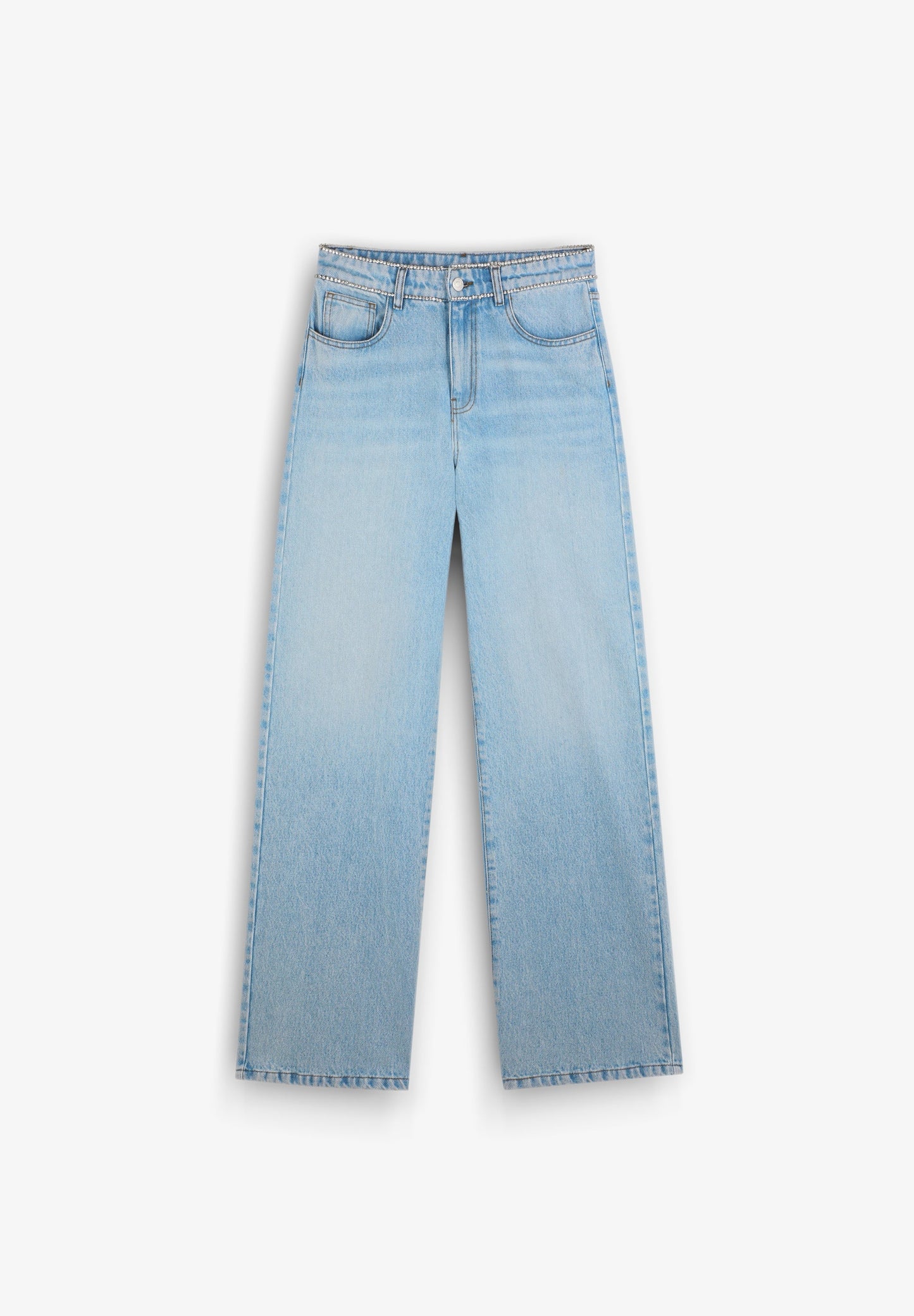 SCALPERS X LOVE STORIES FULL LENGTH JEANS WITH CRYSTAL DETAILS