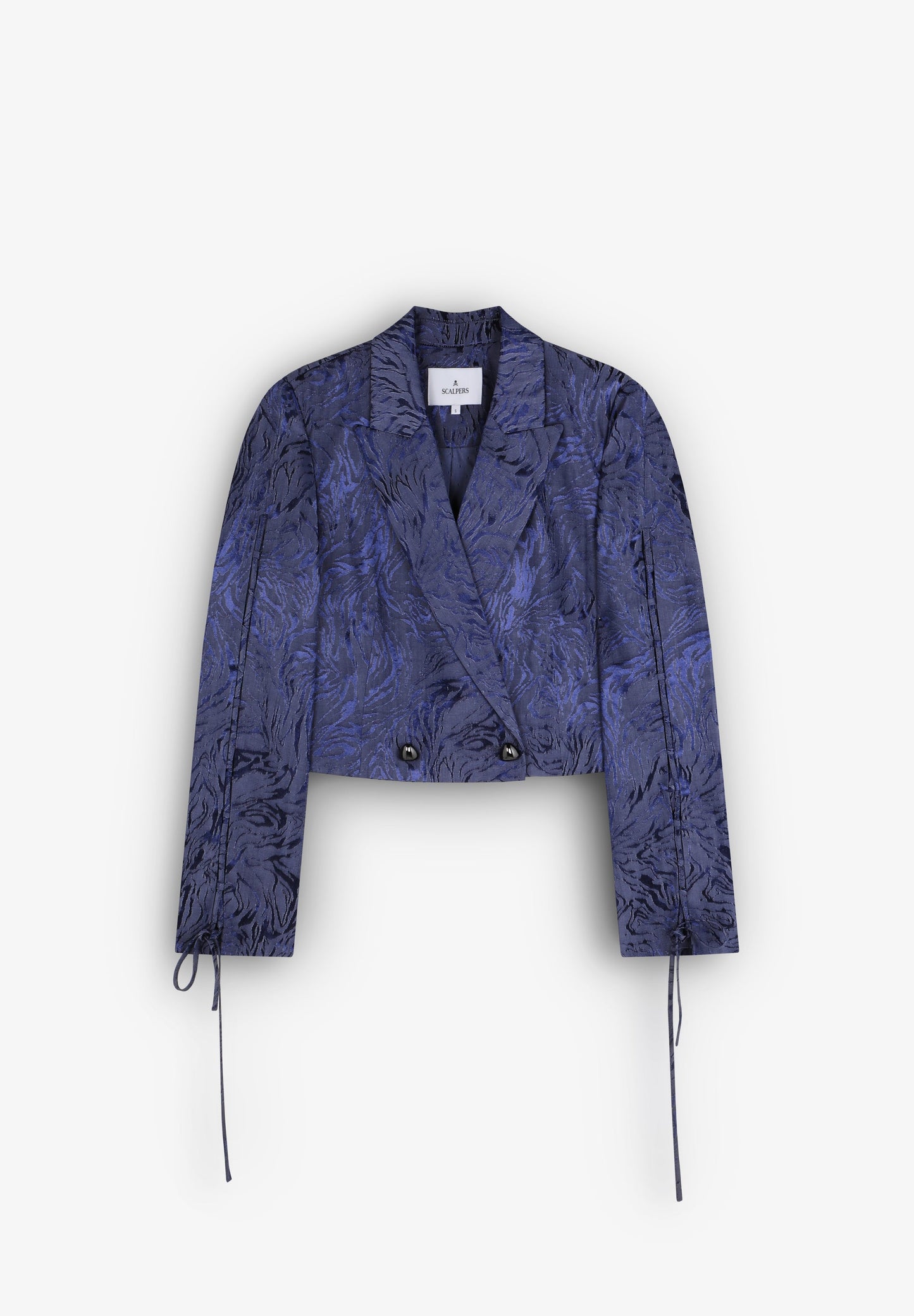 CROPPED JACQUARD BLAZER