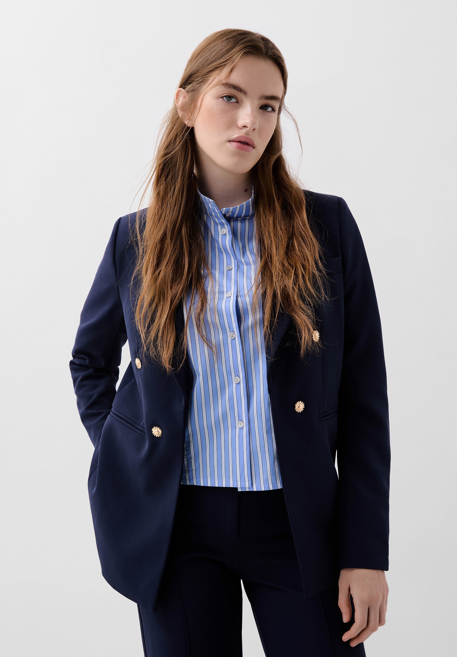 BLAZER WITH SUN BUTTONS