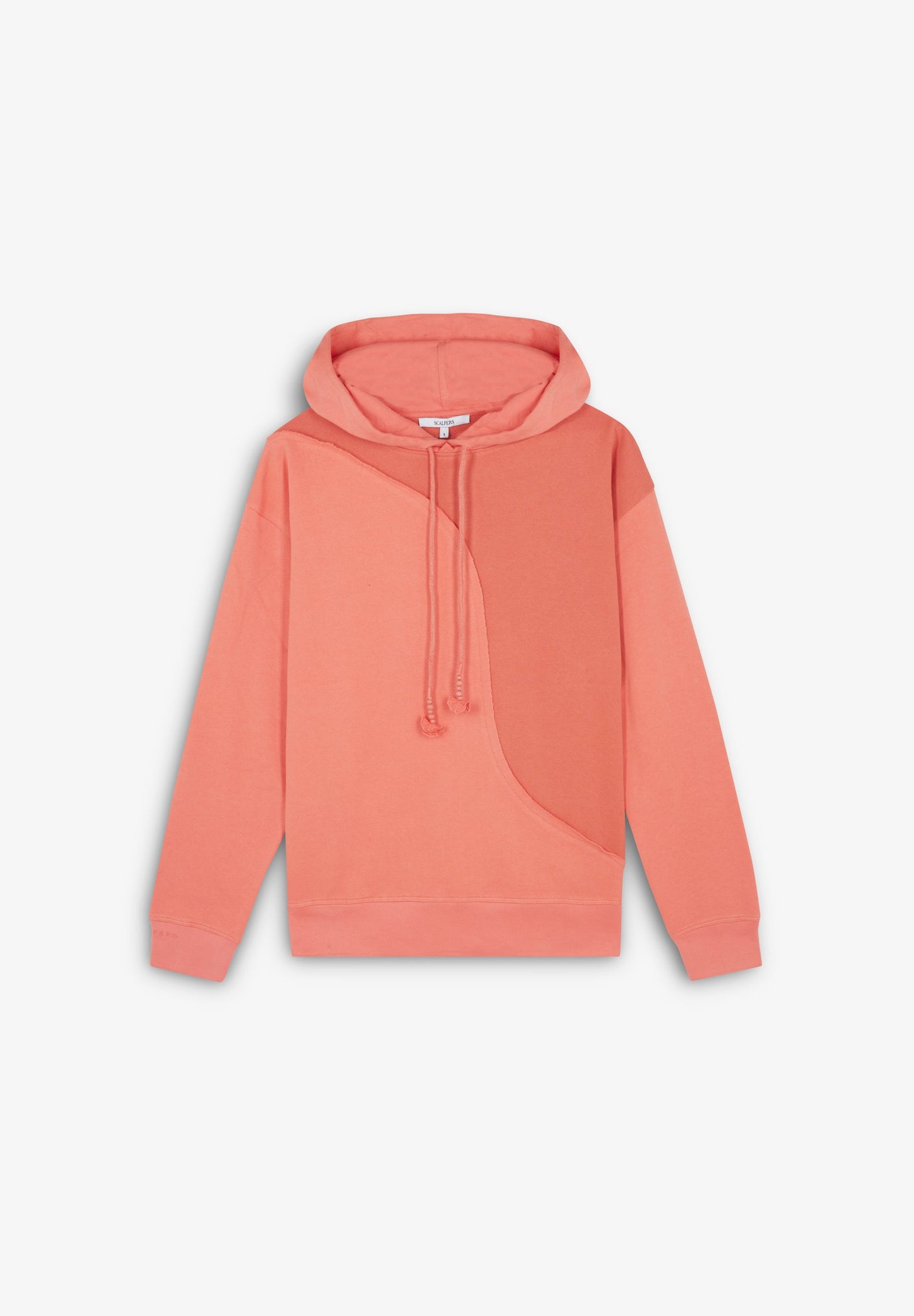 TWO-TONE WAVED HOODIE