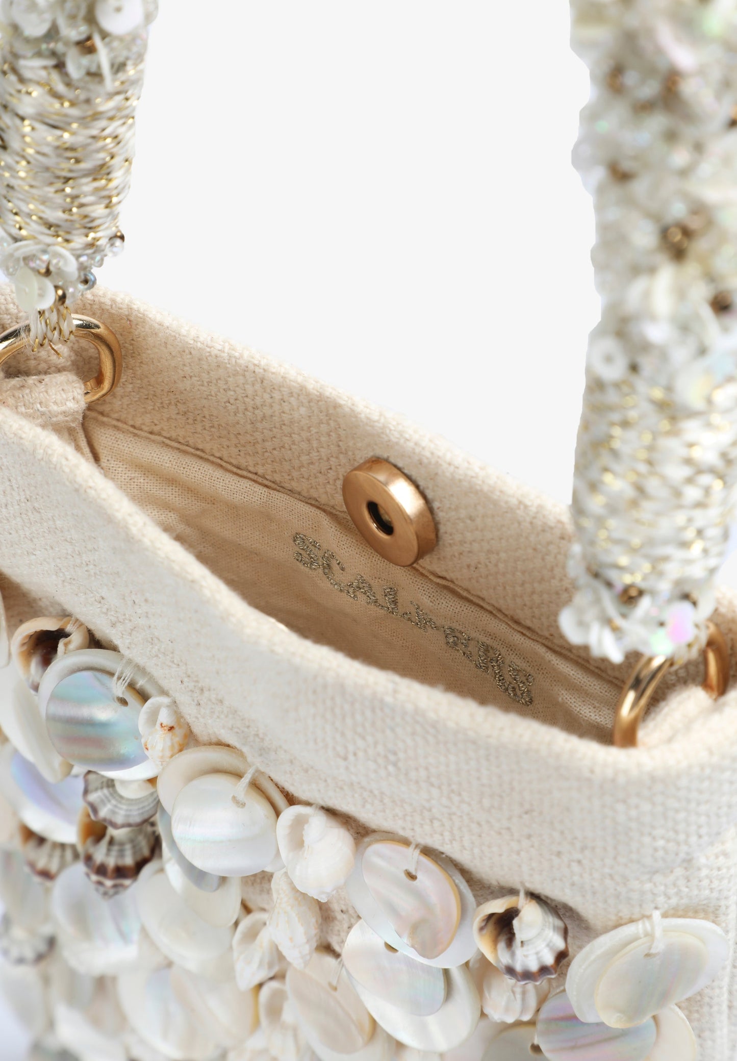 BAG WITH SHELL DETAILS