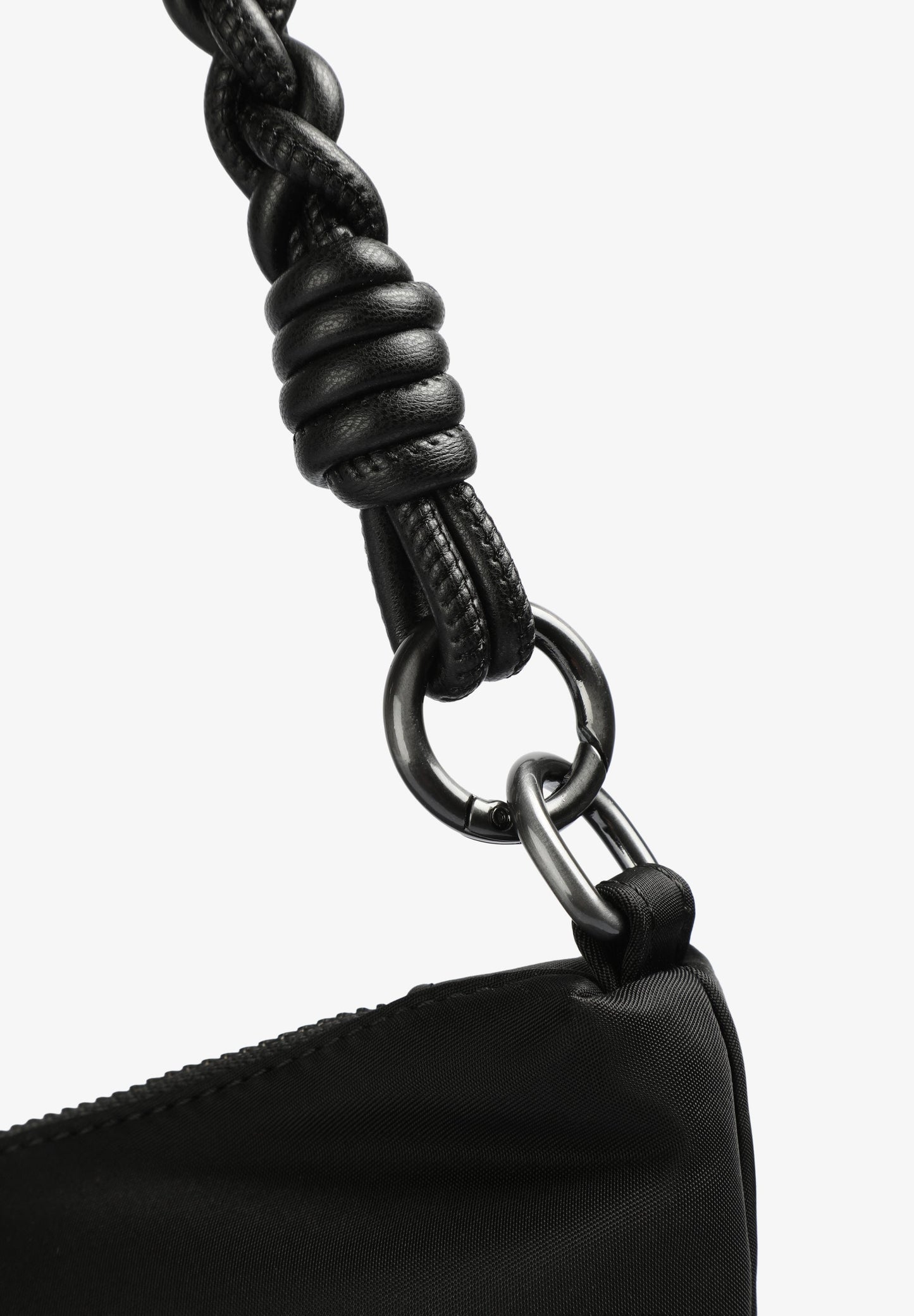 SHOULDER BAG WITH PLAITED HANDLE