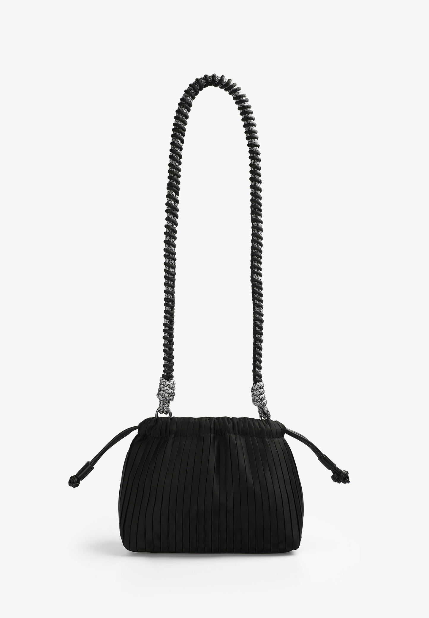 PLEATED BAG WITH ADJUSTABLE HANDLES