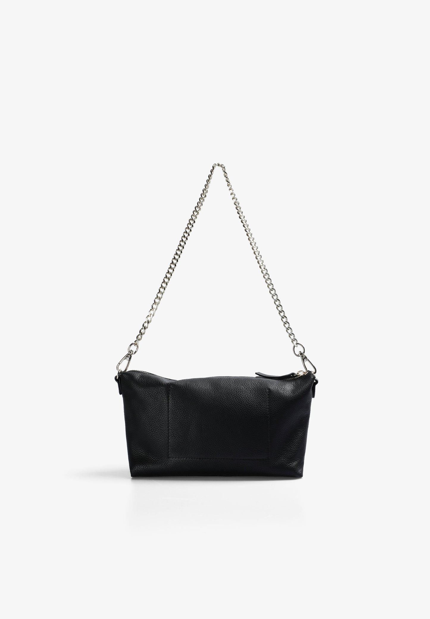 LEATHER BAG WITH CHAIN DETAIL