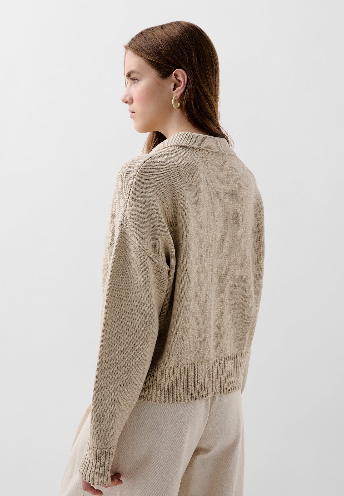 POLO SHIRT-STYLE SWEATER