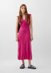 CUPRO DRESS WITH WAIST DETAIL