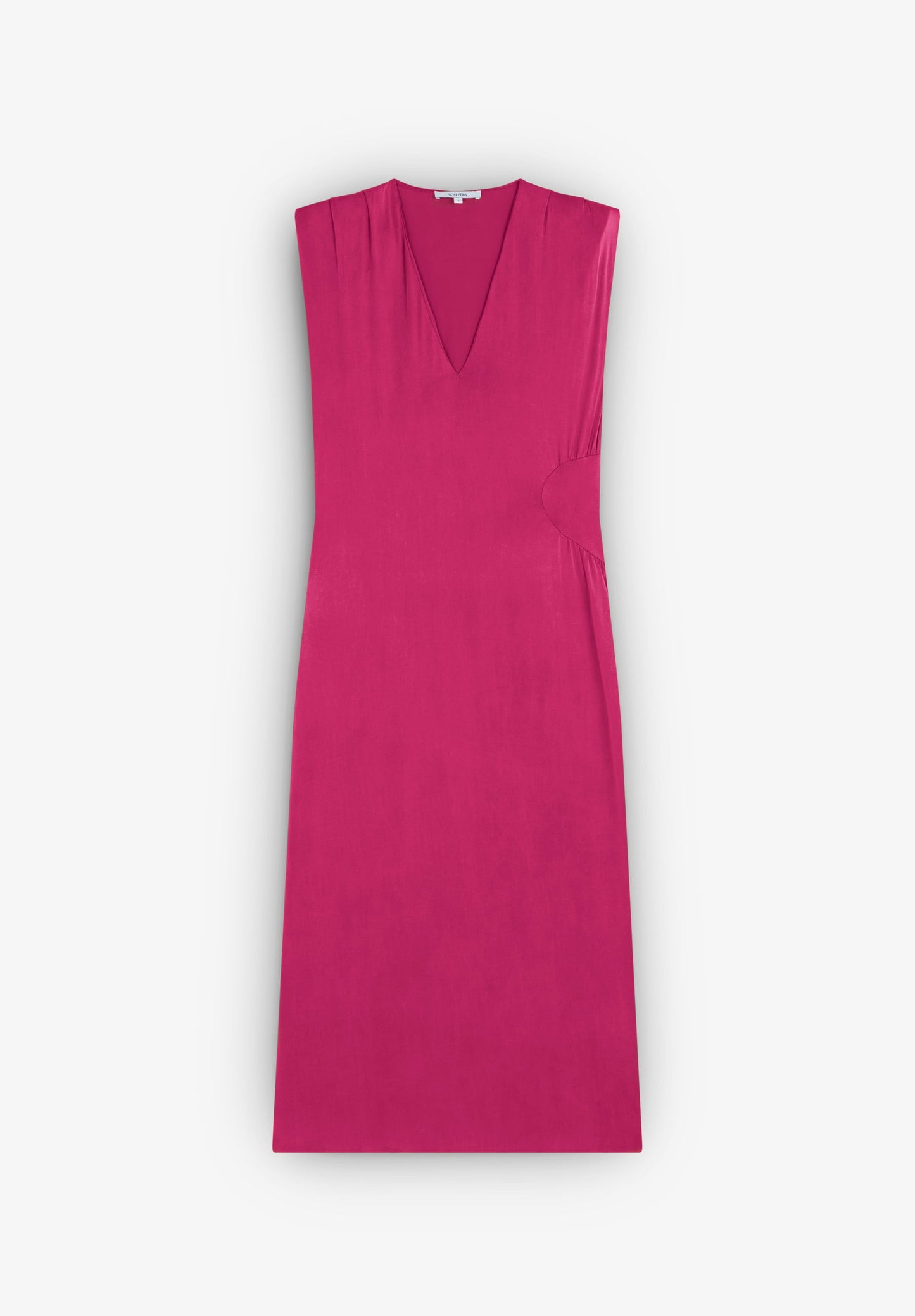 CUPRO DRESS WITH WAIST DETAIL
