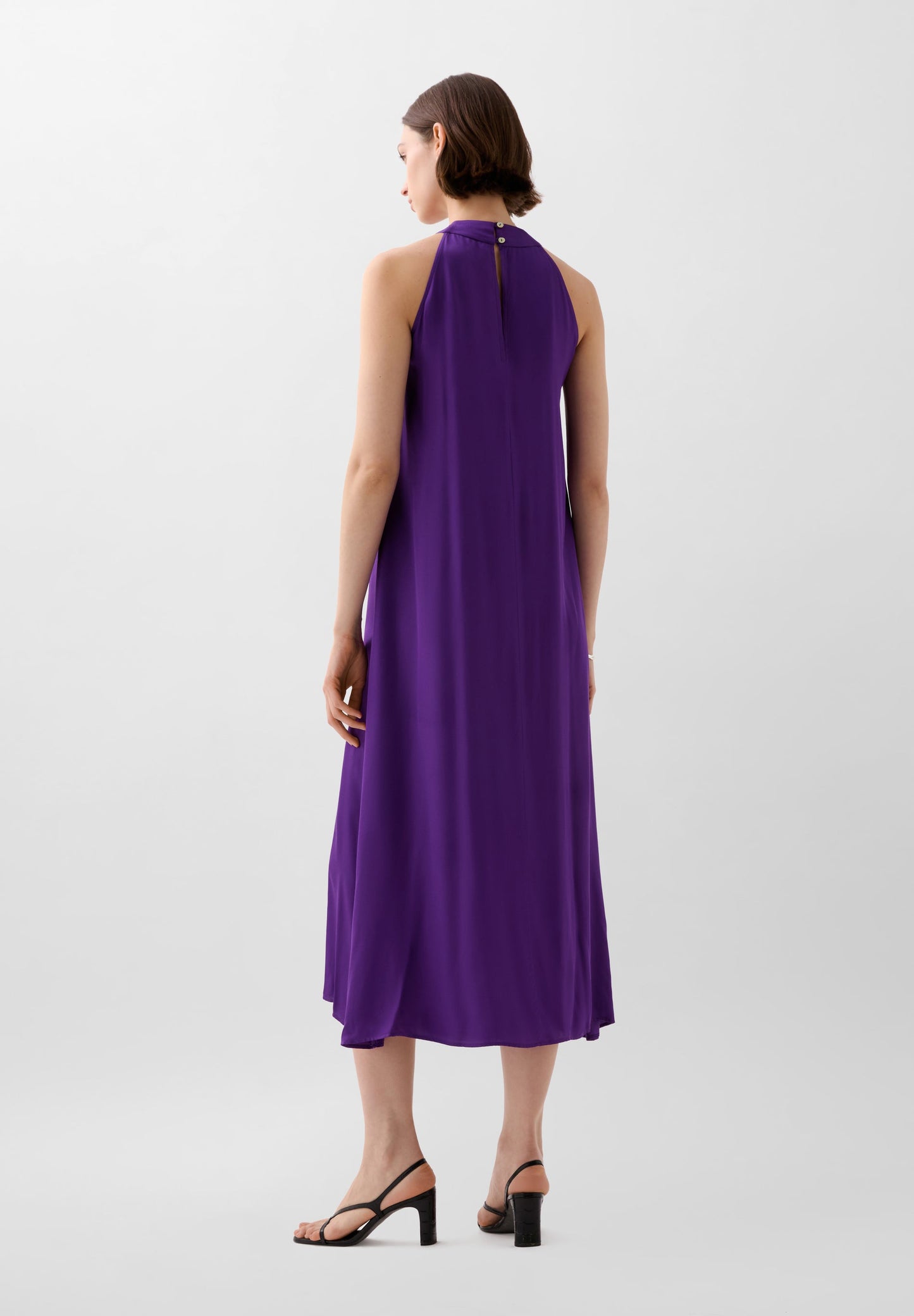 HALTERNECK MIDI DRESS