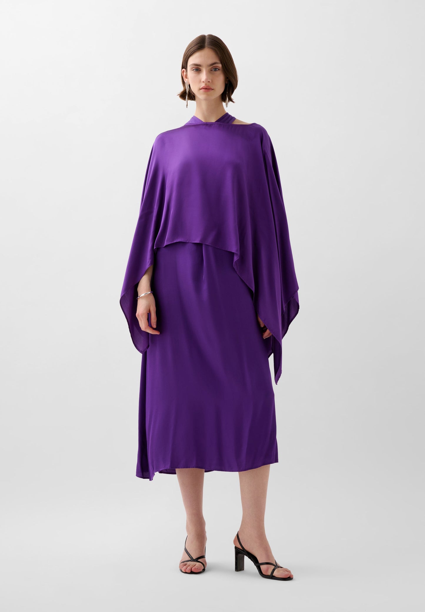 HALTERNECK MIDI DRESS