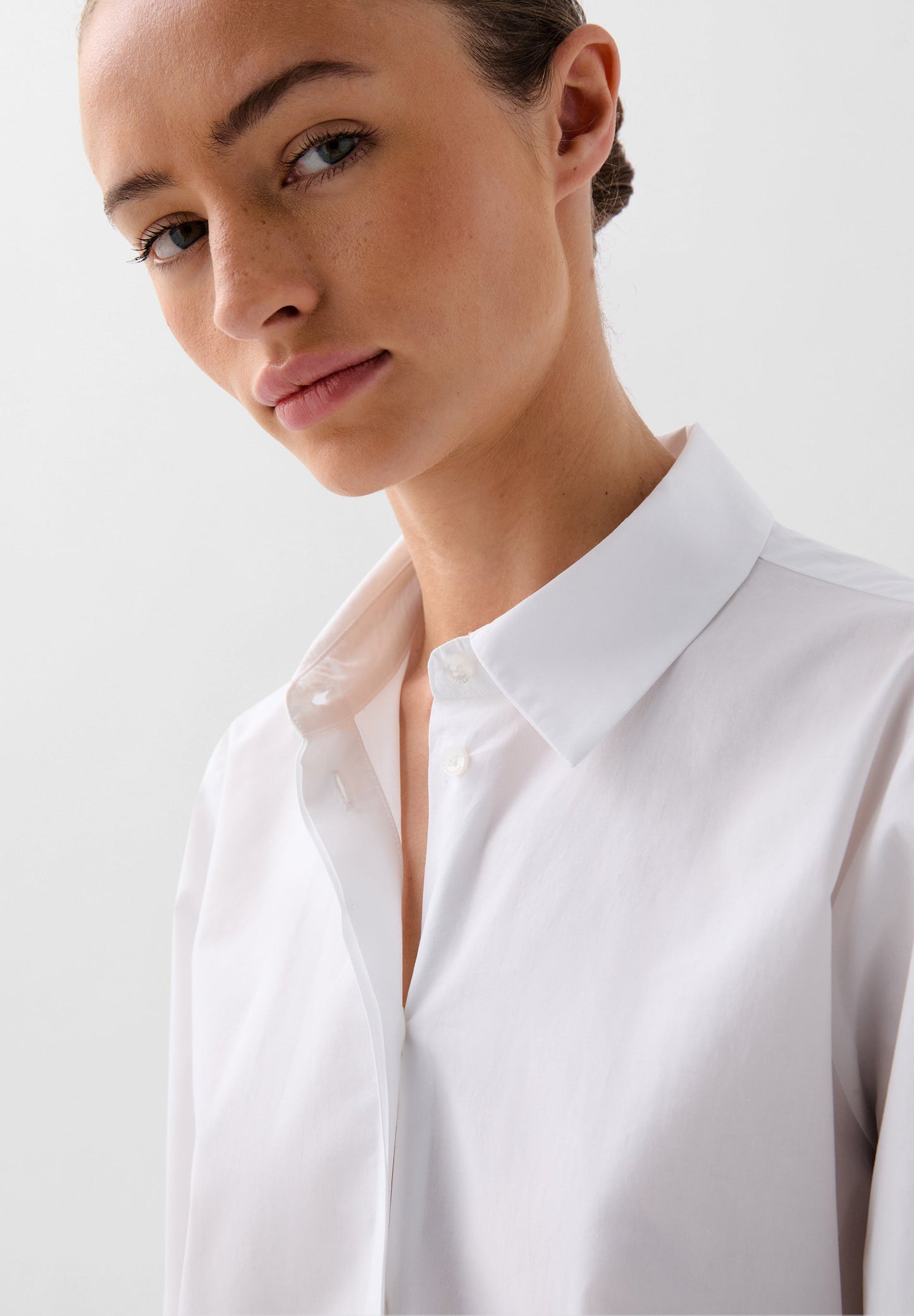 SHIRT WITH PLEATED DETAILS