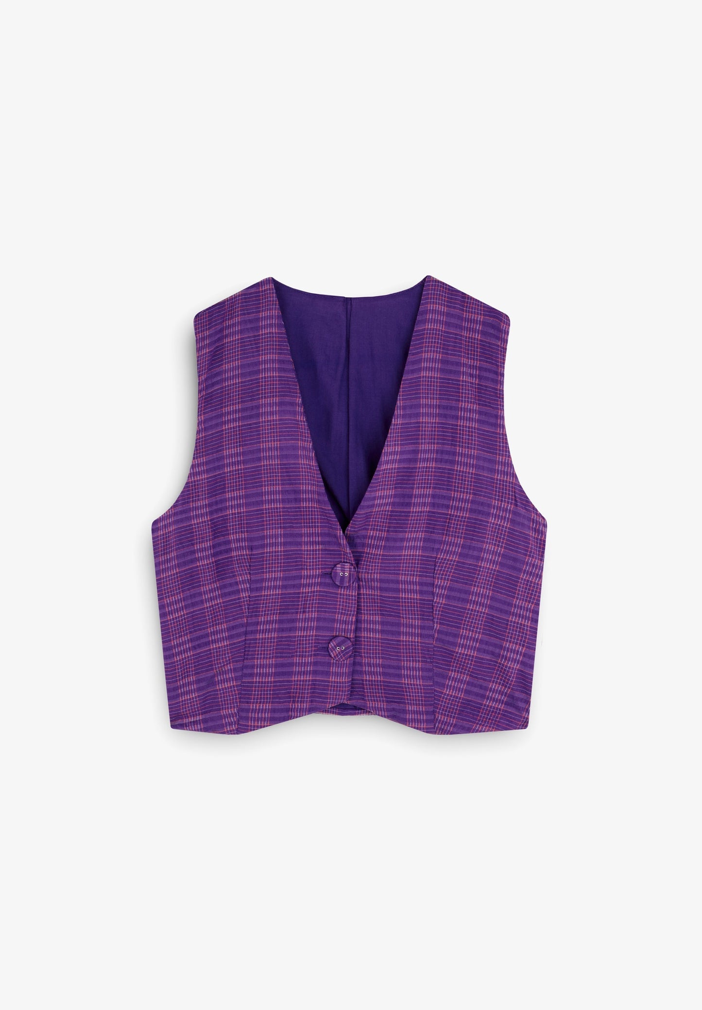 STRIPED WAISTCOAT WITH EMBROIDERED DETAILS