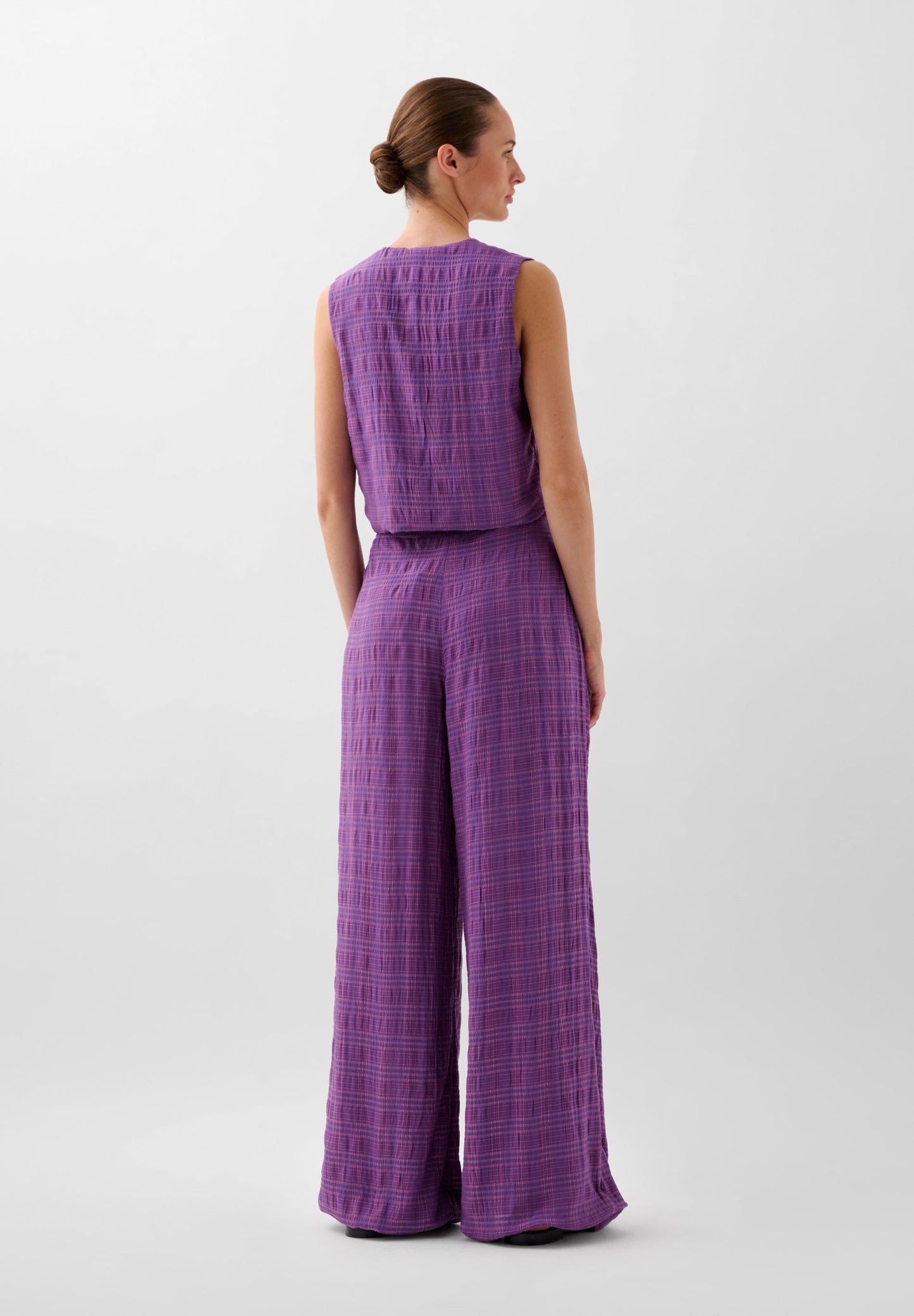FULL LENGTH STRIPED TROUSERS WITH DARTS