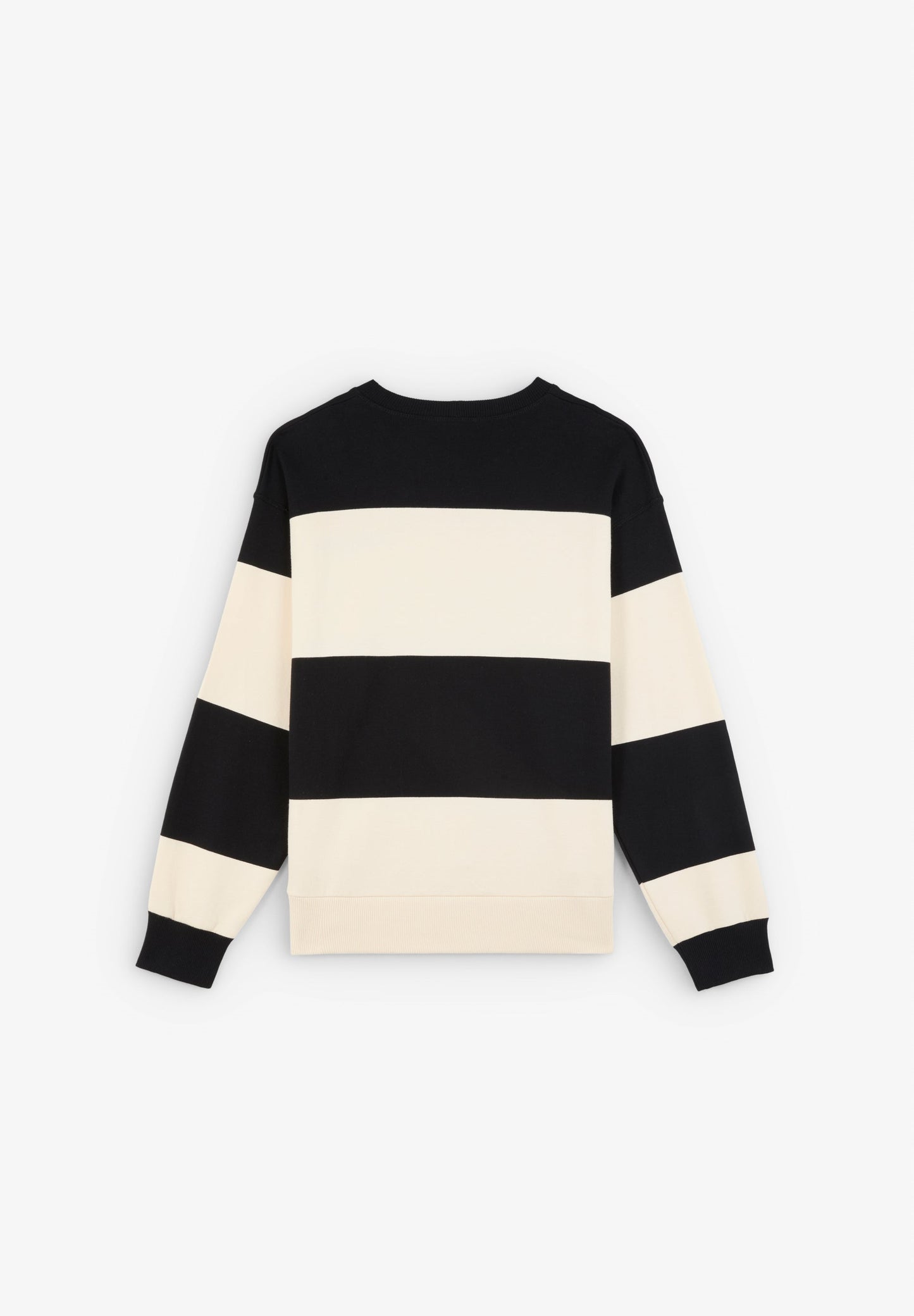 STRIPED SWEATSHIRT WITH EMBROIDERED LOGO