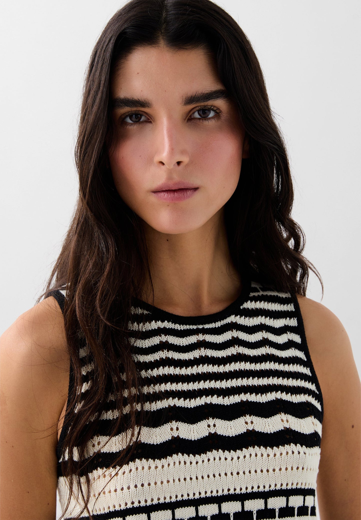 STRIPED KNIT TOP