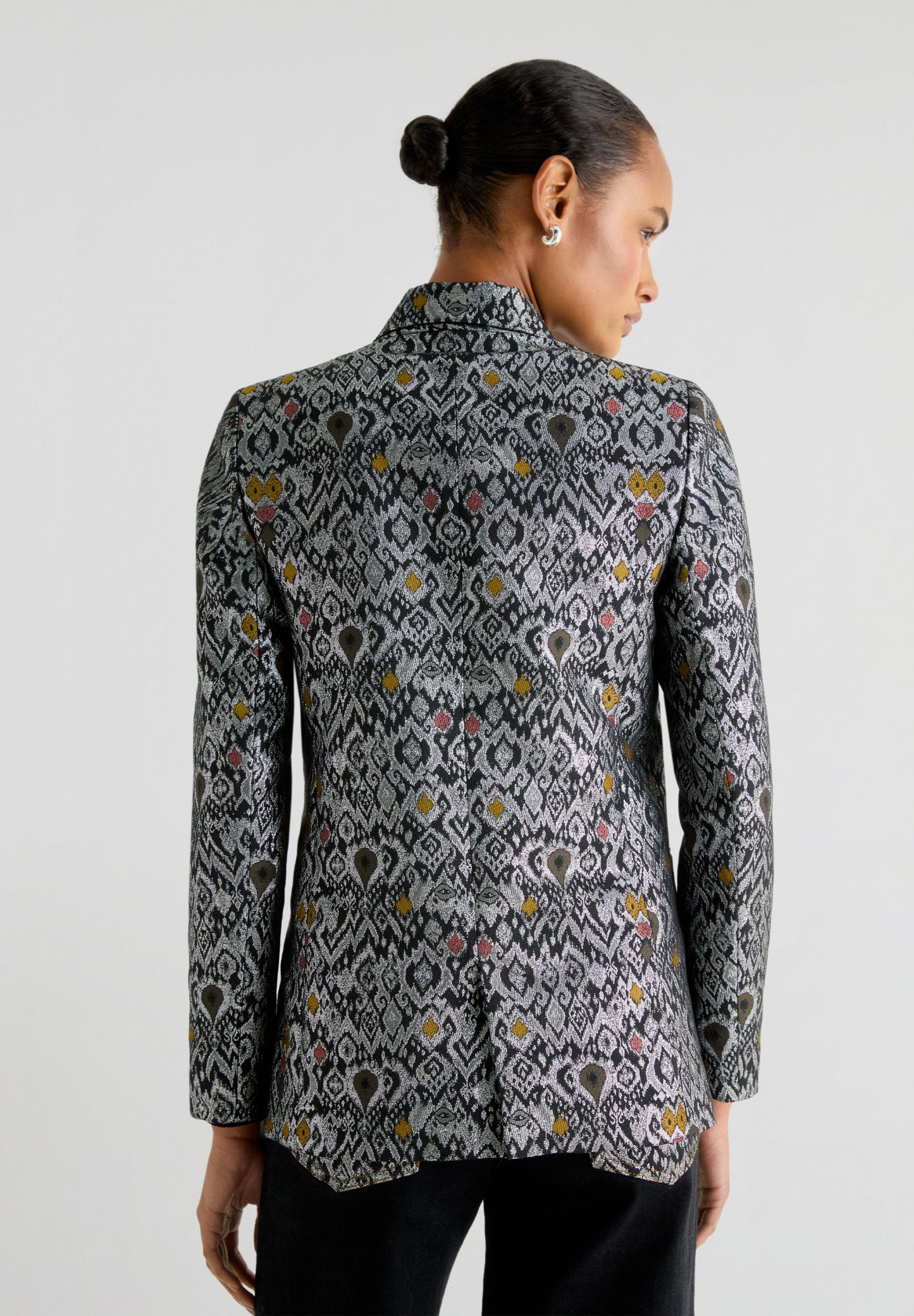 METALLIC JACQUARD BLAZER