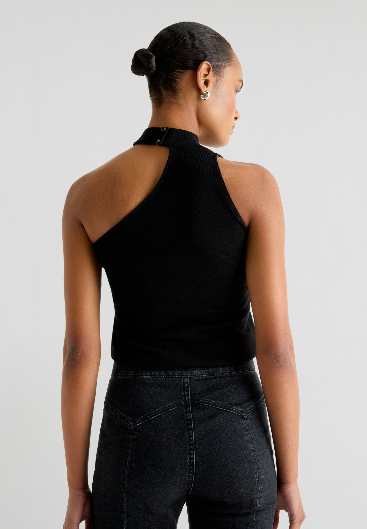 ASYMMETRIC TOP WITH NECK STRAP