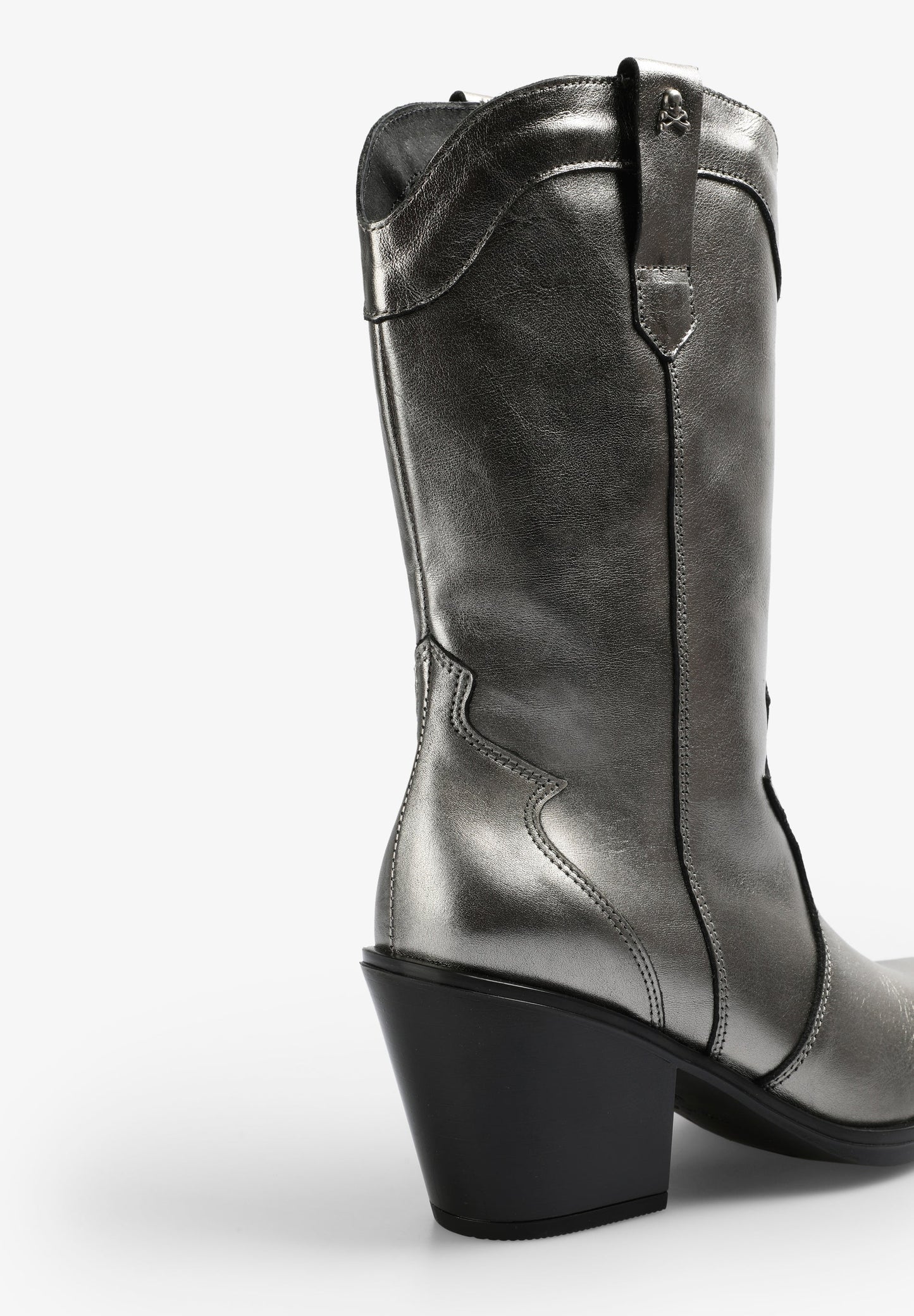 METALLIC LEATHER COWBOY BOOTS