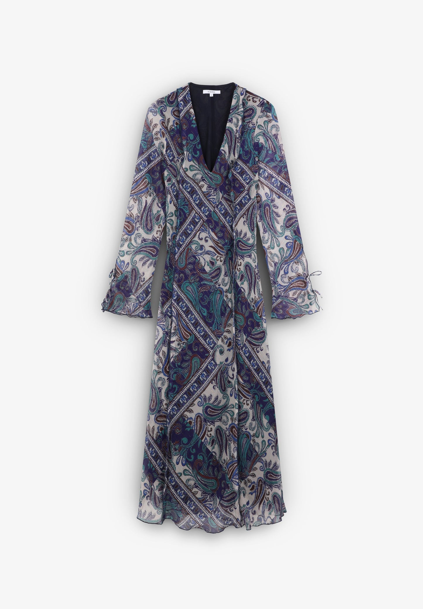 LONG FLOWING PAISLEY DRESS