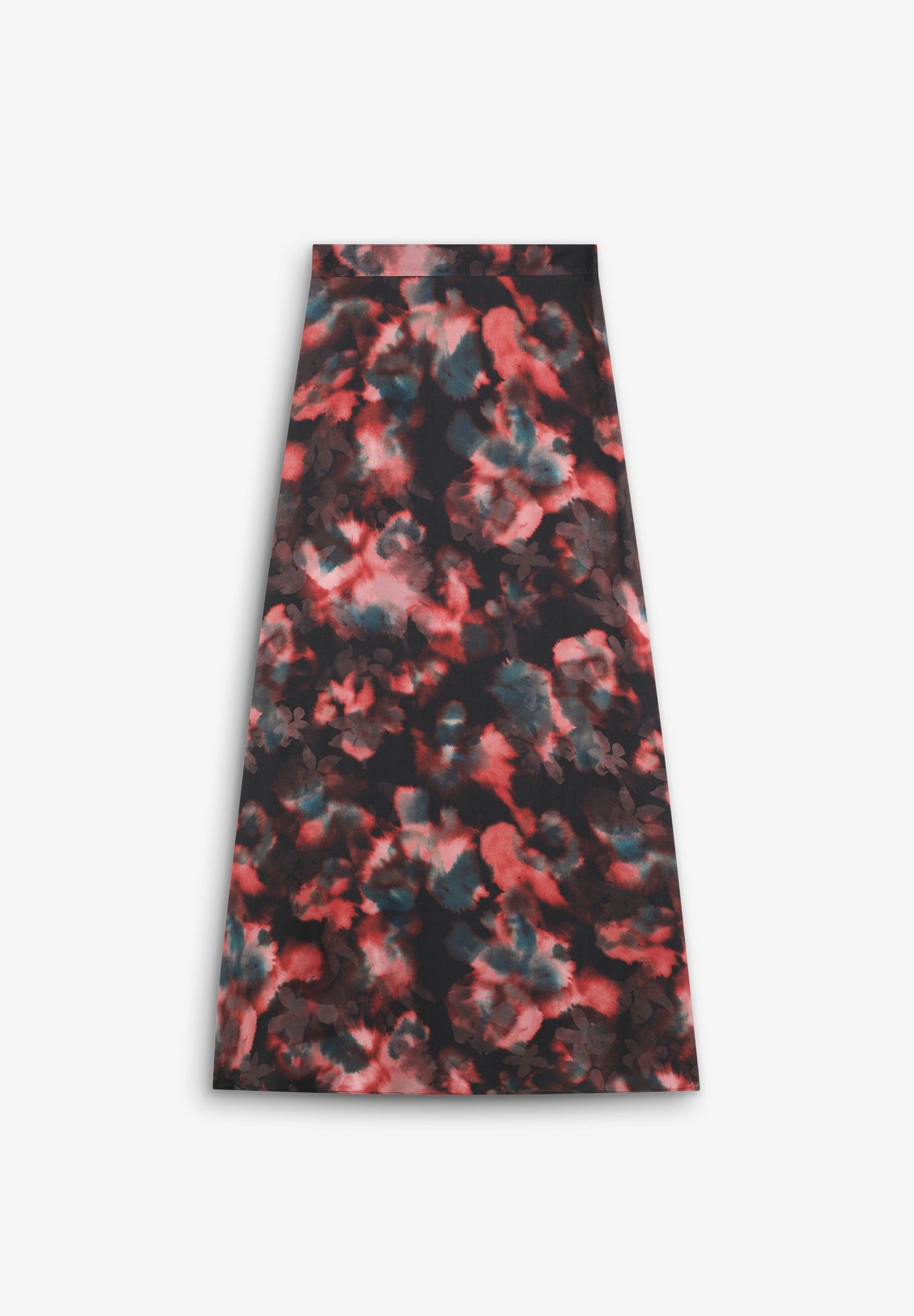 FLOWING PRINTED MIDI SKIRT