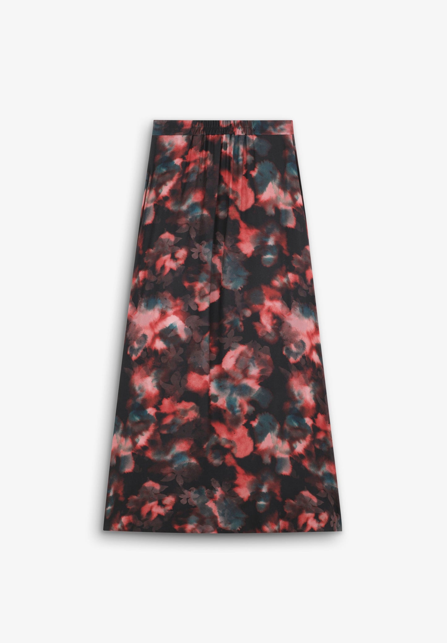 FLOWING PRINTED MIDI SKIRT