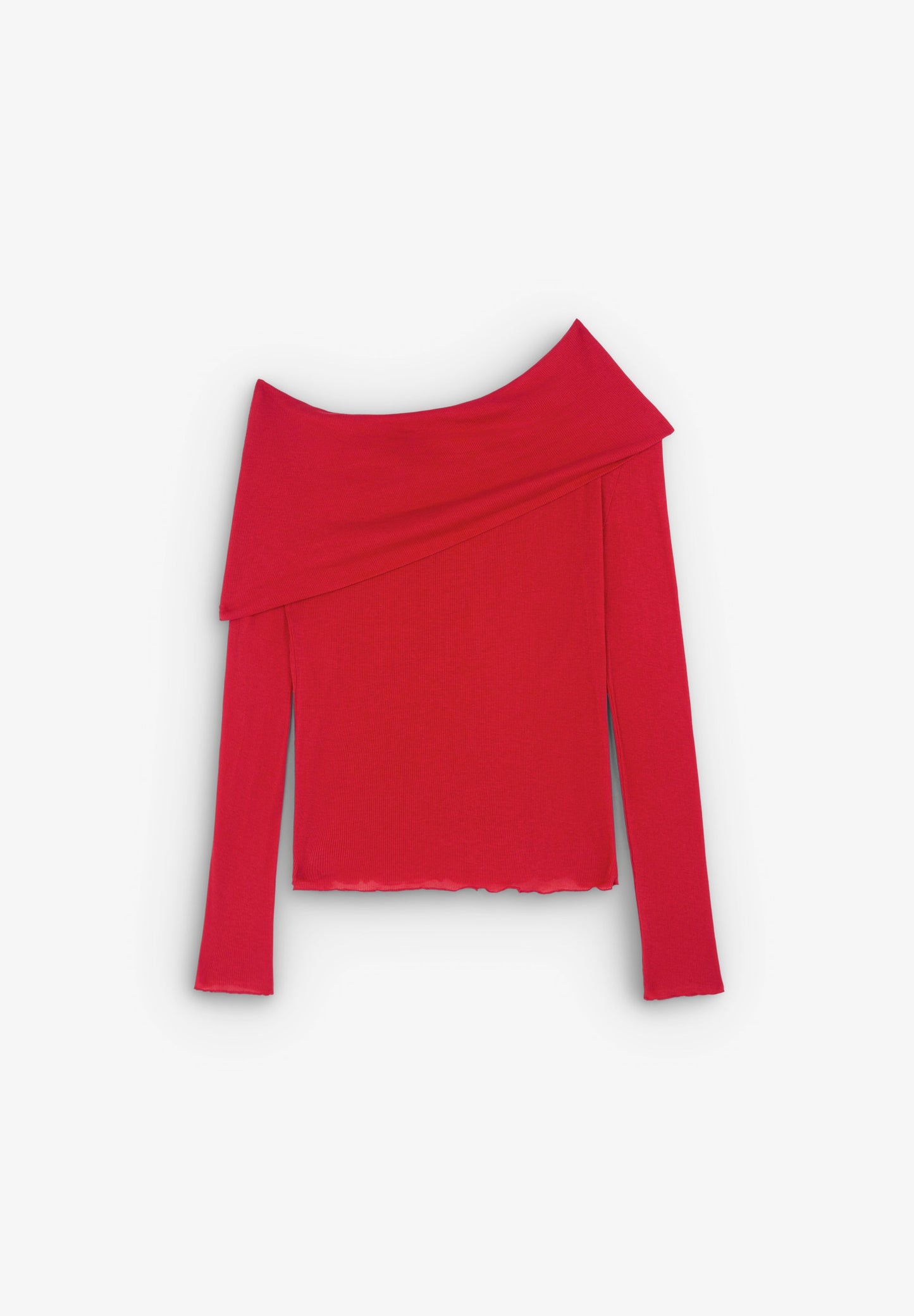 ASYMMETRIC NECKLINE TOP