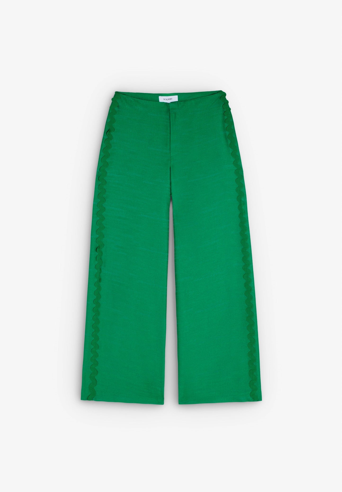 FULL LENGTH TROUSERS WITH SCALLOPED DETAIL