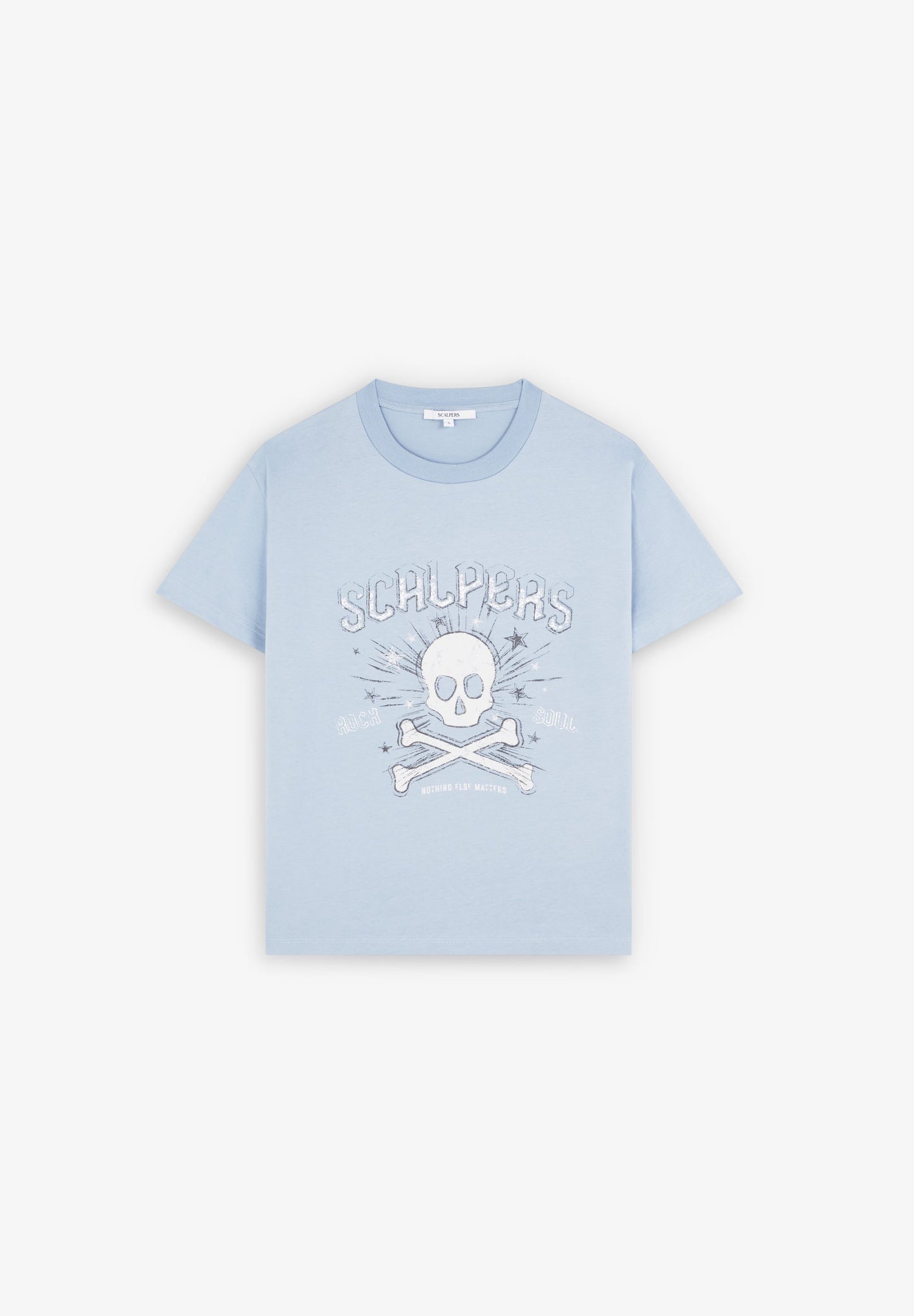 STAR AND SKULL PRINTED T-SHIRT