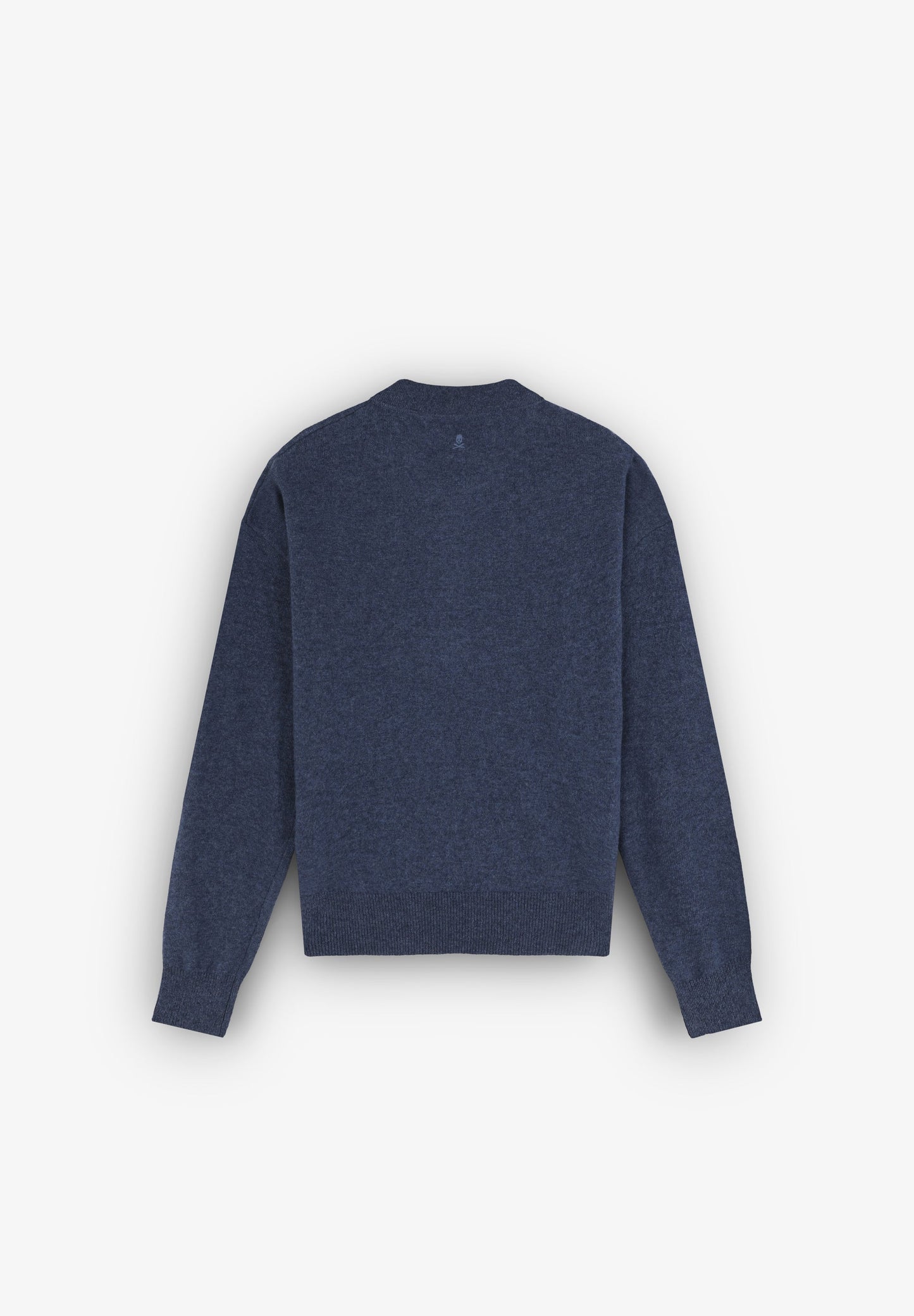 WOOL BLEND POLO SHIRT-STYLE SWEATER