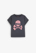 SKULL BANDANA PRINT T-SHIRT