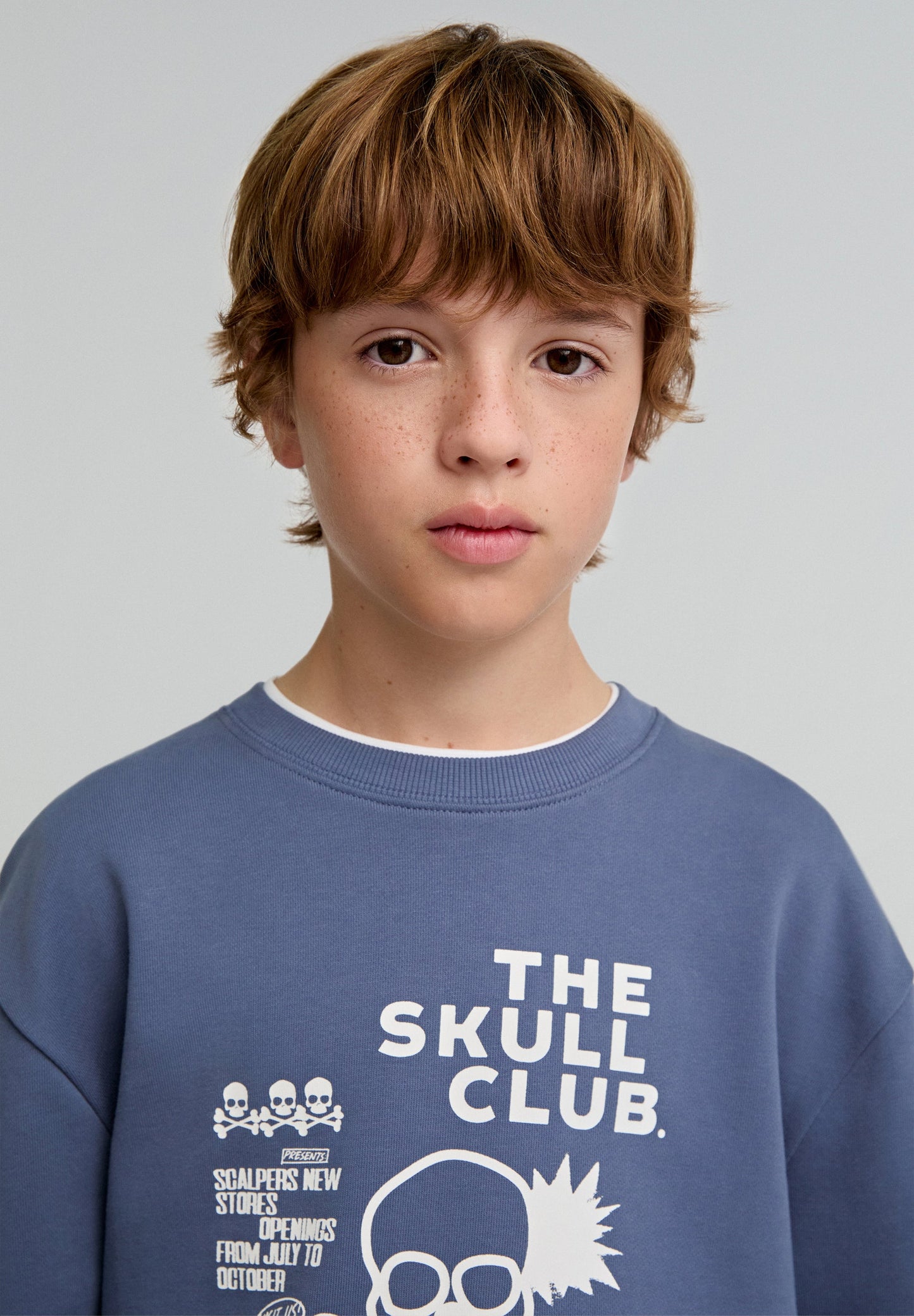 SKULL CLUB LOGO SWEATSHIRT